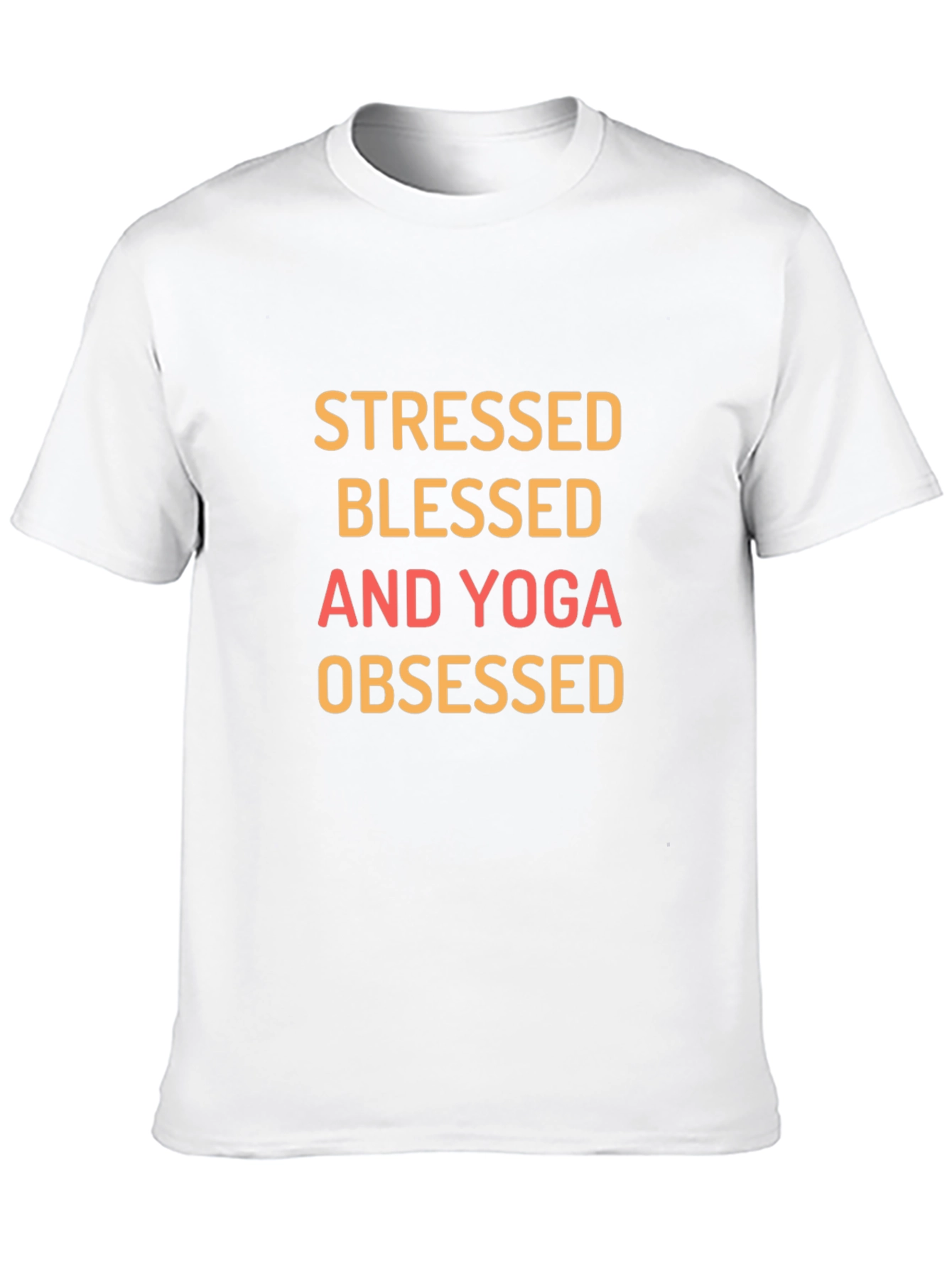Stressed Blessed Yoga Obsessed Graphic Tee