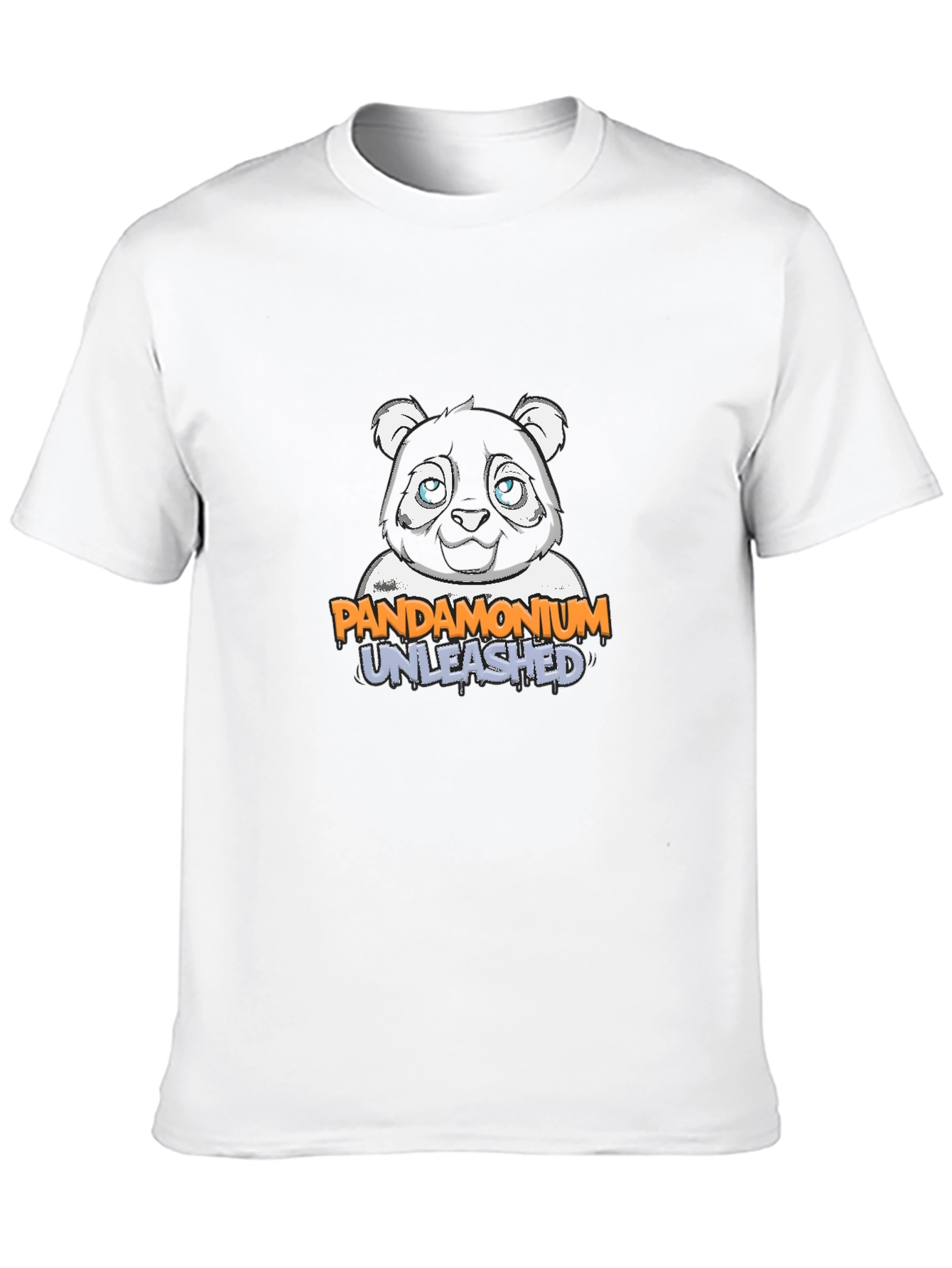 Pandamonium Unleashed Graphic Tee - Black Cotton Blend