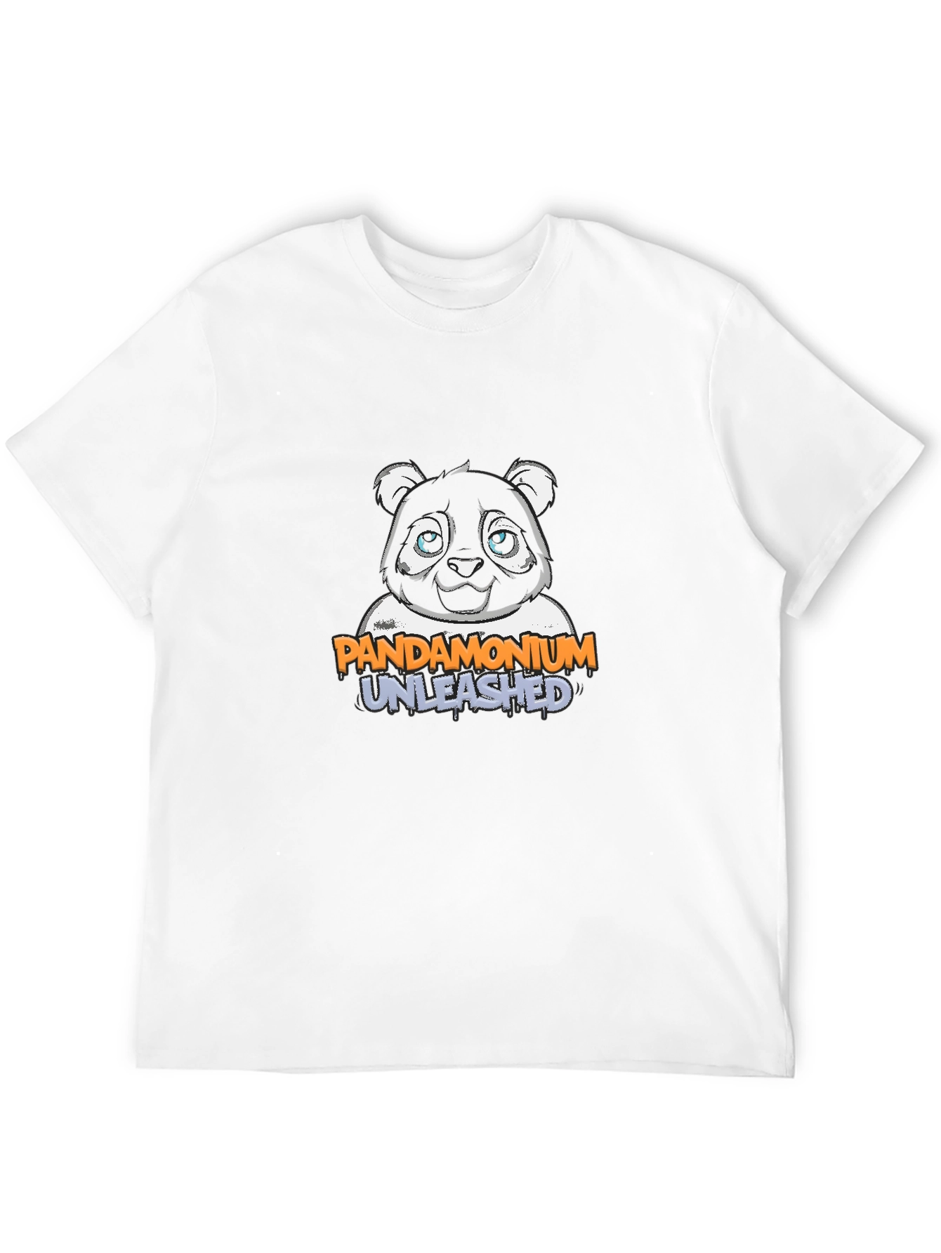 Pandamonium Unleashed Graphic Tee - Black Cotton Blend