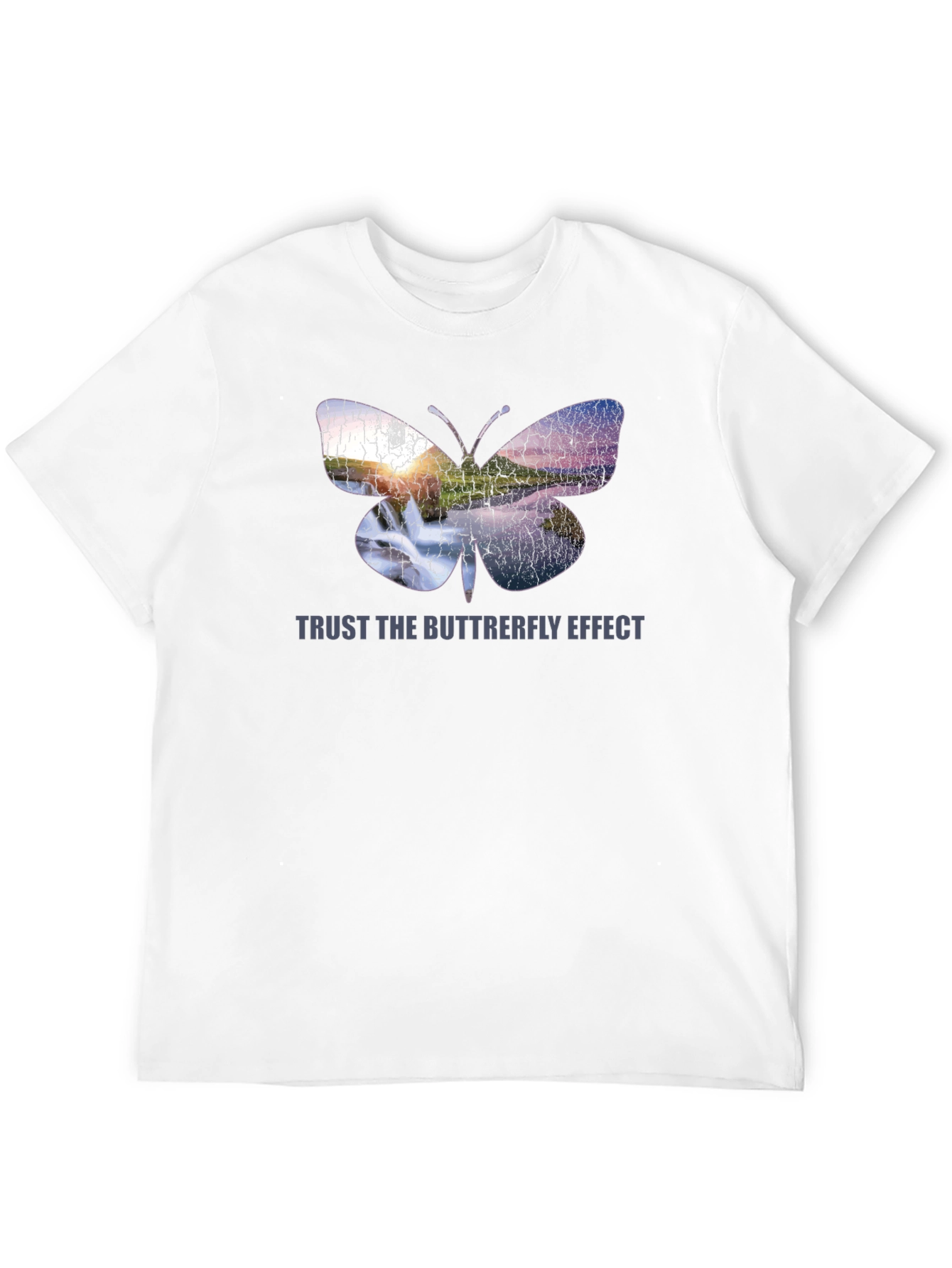 Butterfly Effect Graphic Black T-Shirt