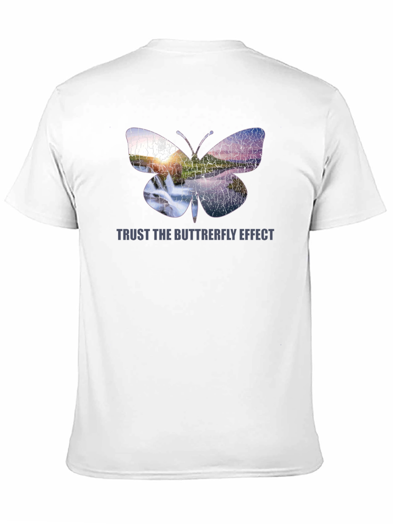 Butterfly Effect Graphic Black T-Shirt