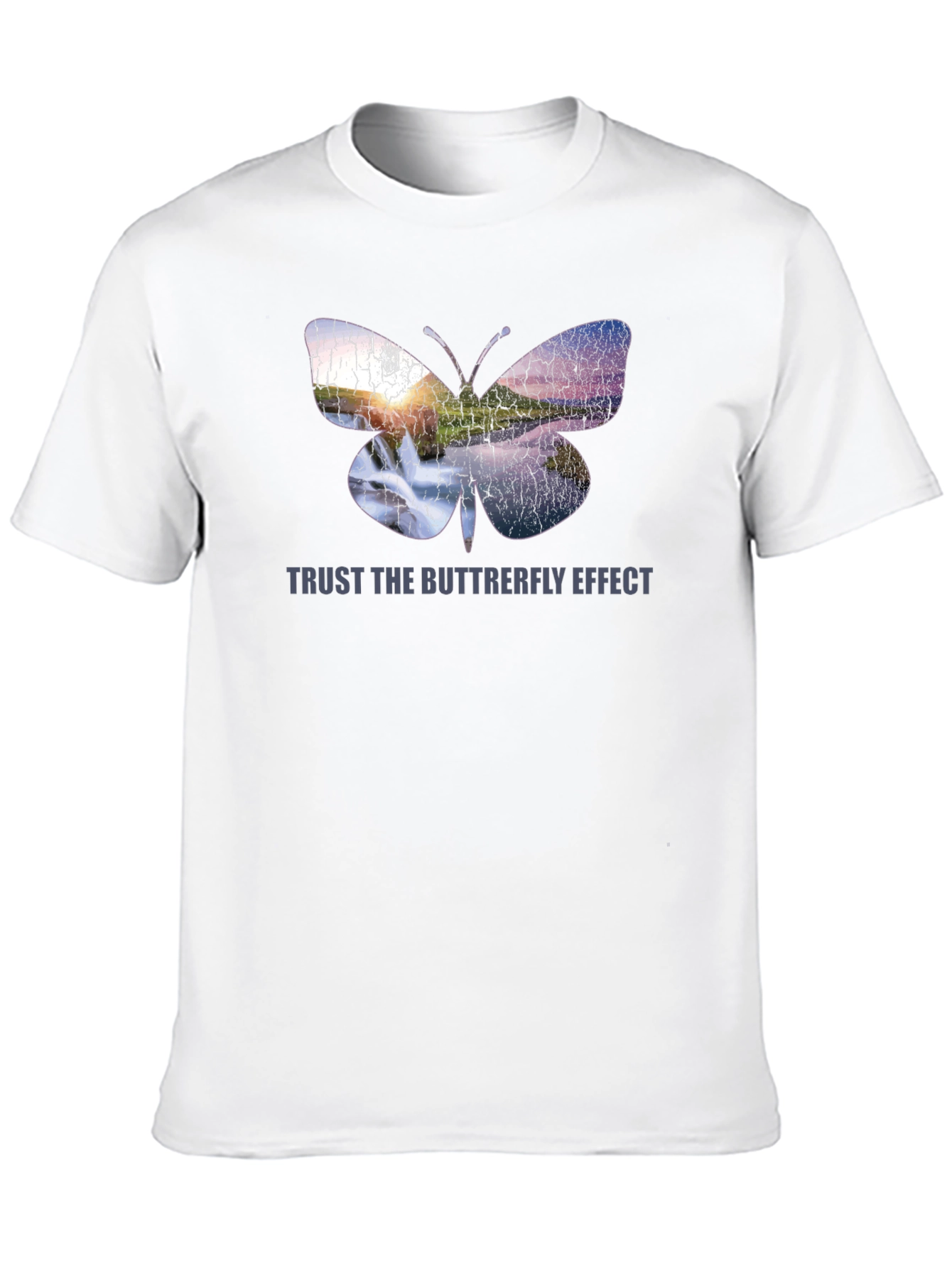 Butterfly Effect Graphic Black T-Shirt
