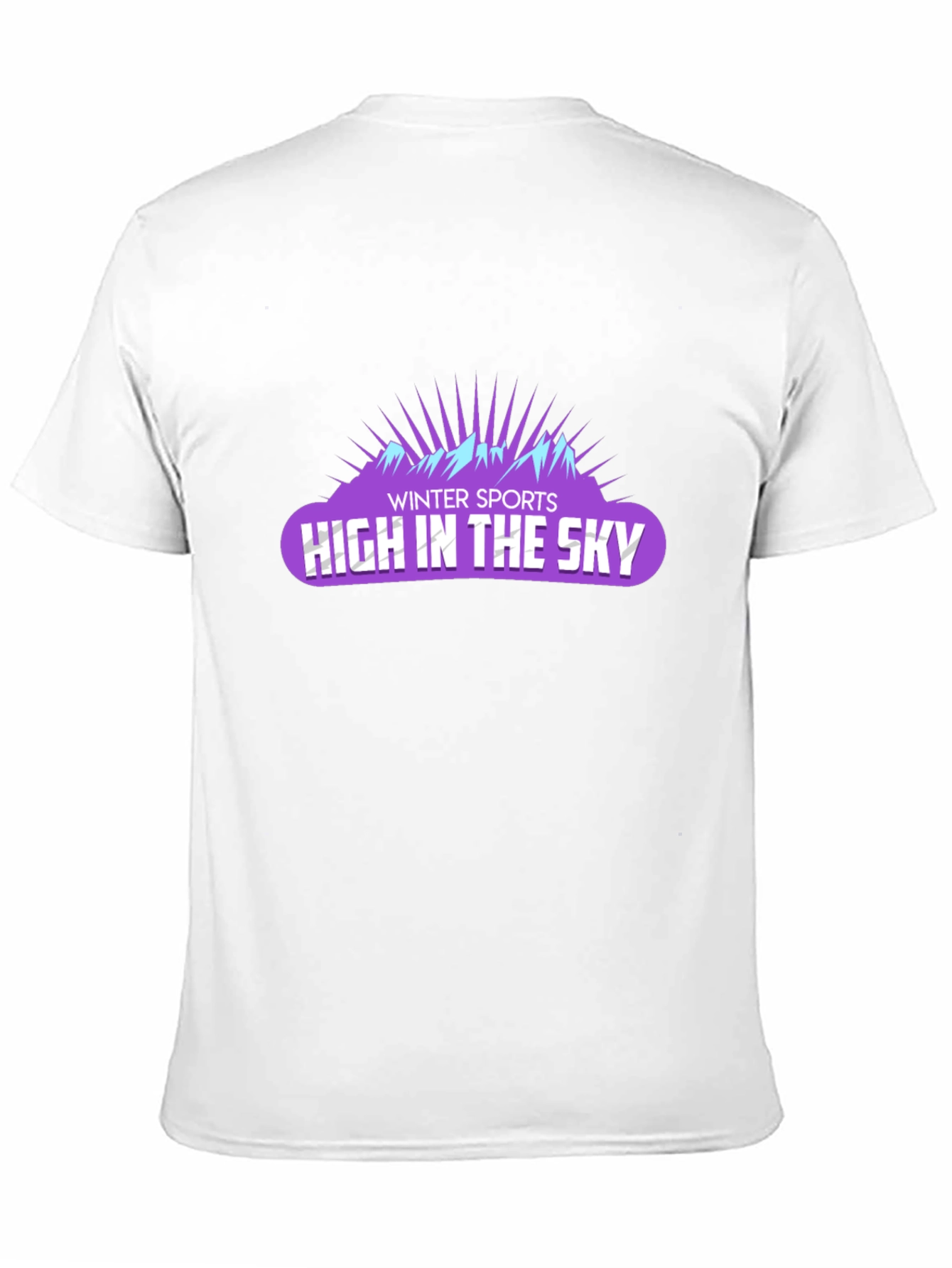 Winter Sports High in the Sky Black T-Shirt