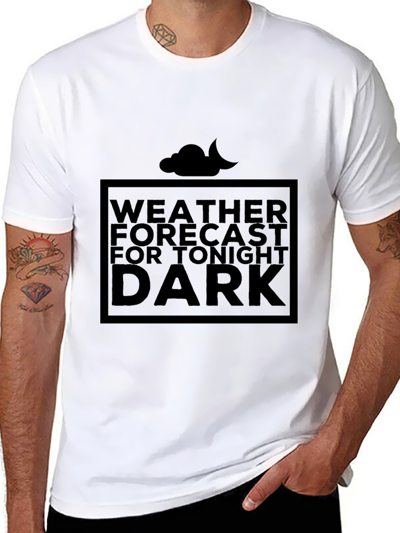 Dark Weather Forecast Graphic Tee