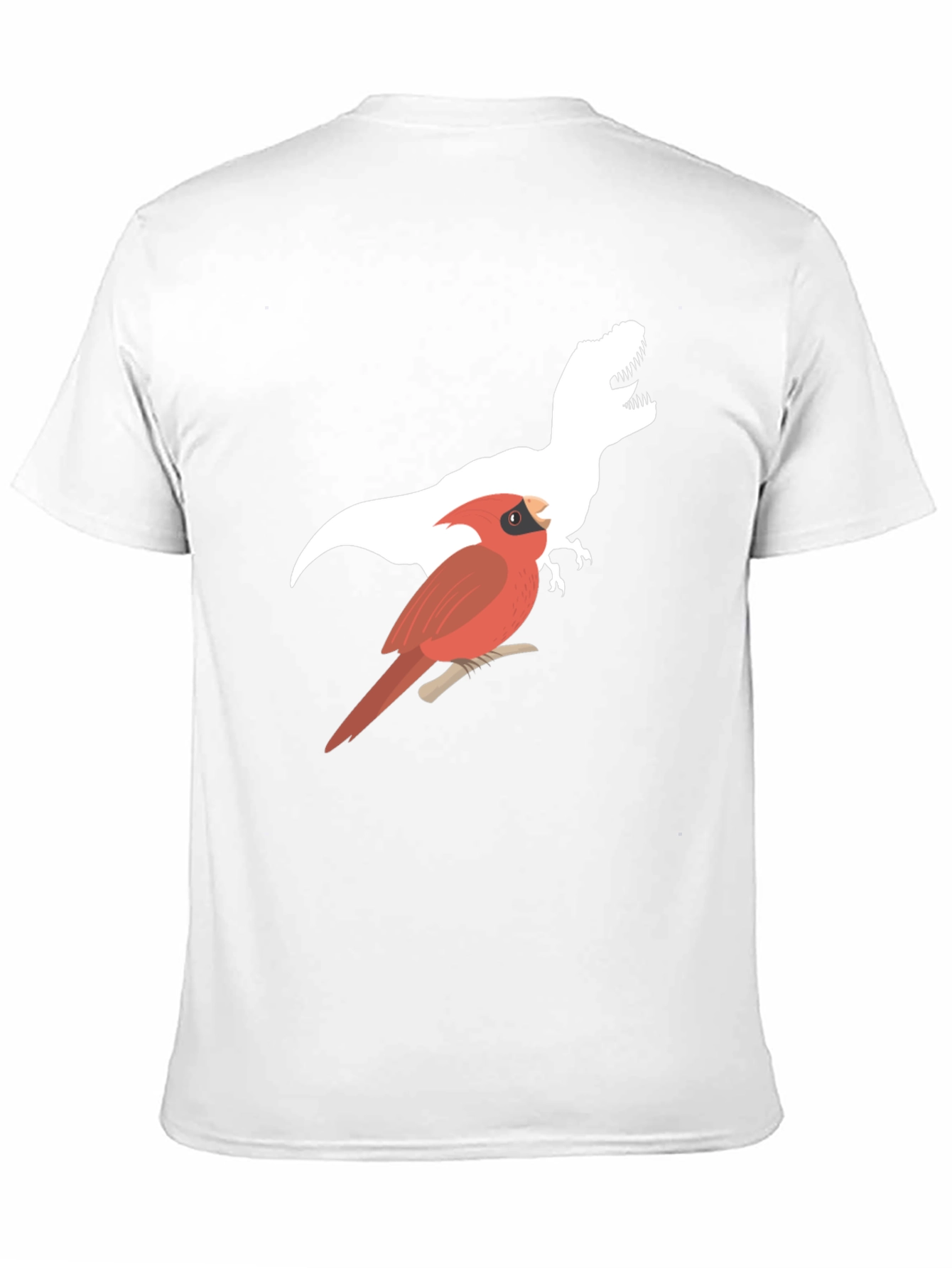 Cardinal & T-Rex Graphic Print Black T-Shirt