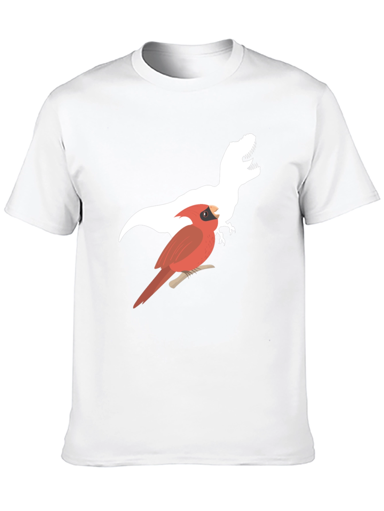 Cardinal & T-Rex Graphic Print Black T-Shirt