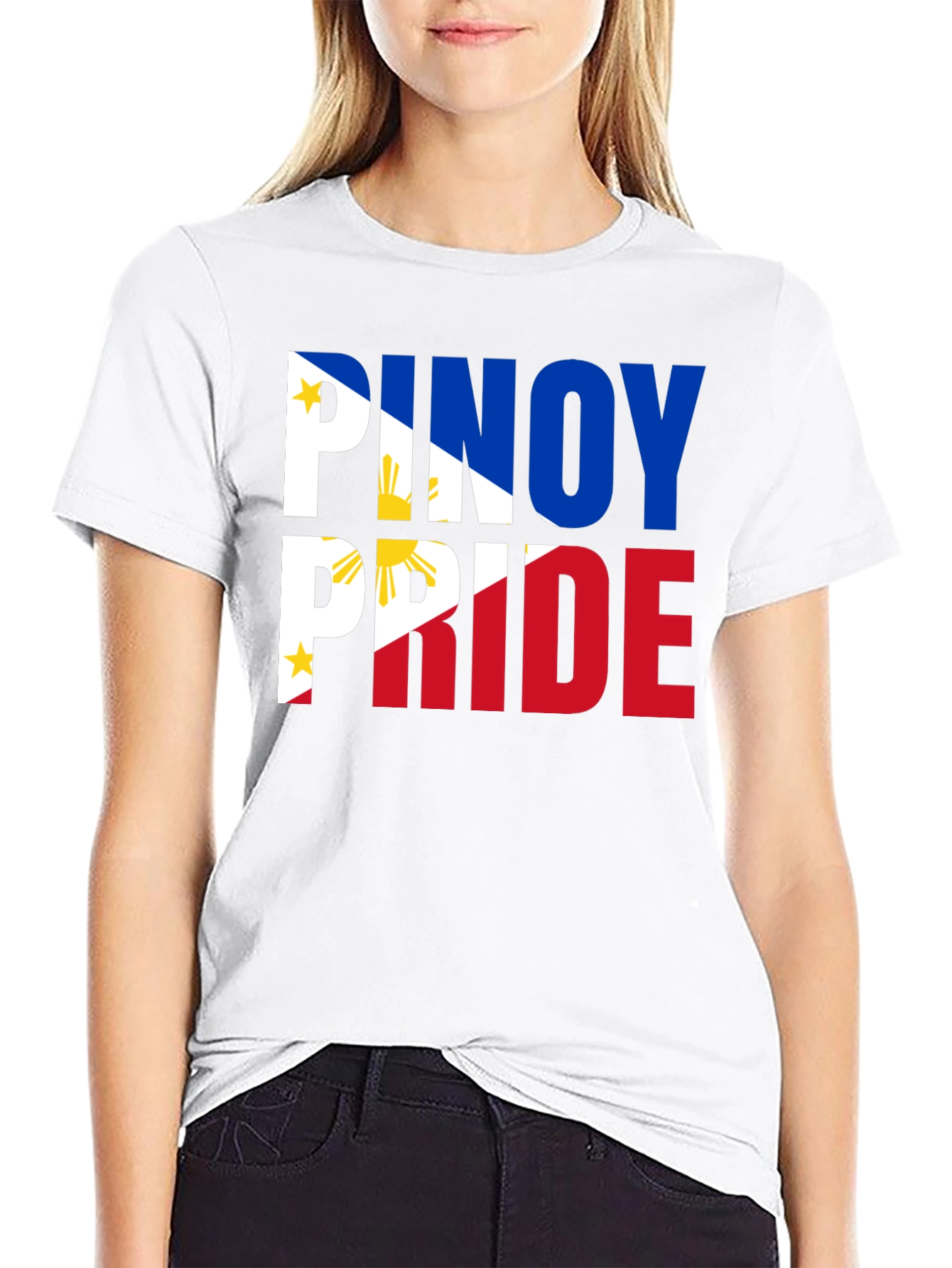 Pinoy Pride T-Shirt: Filipino Flag Inspired Design