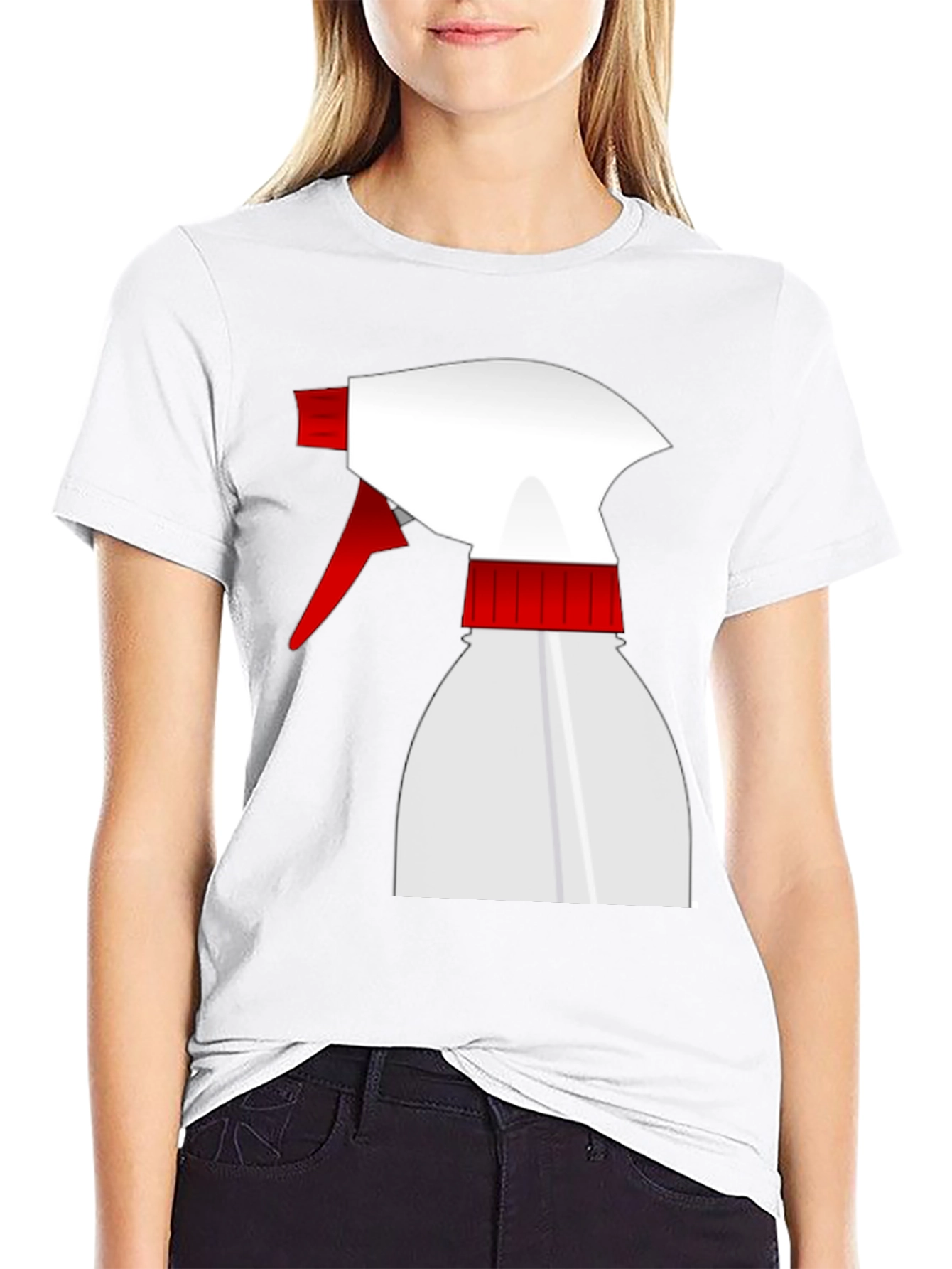 Spray Bottle Graphic T-Shirt - Novelty Design