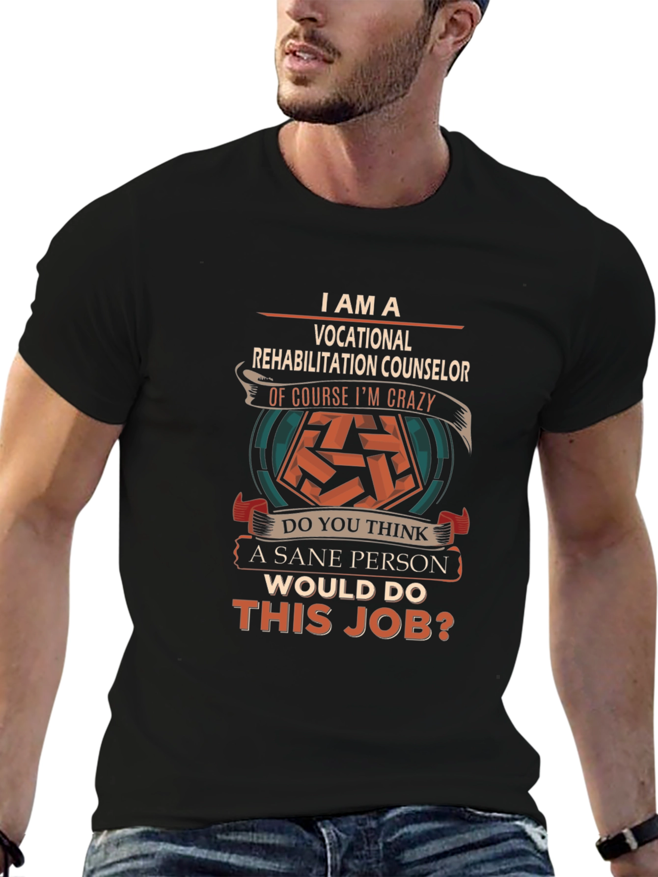 Vocational Rehabilitation Counselor Crazy Job T-Shirt