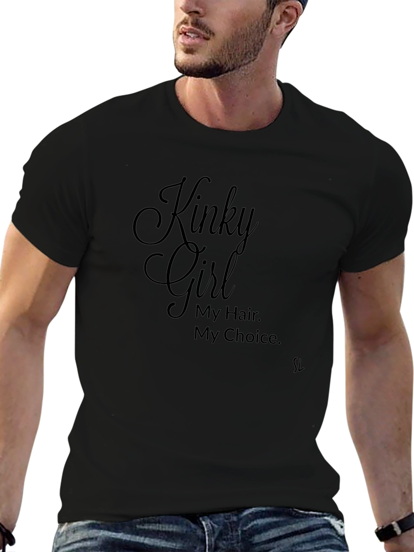 Kinky Girl T-Shirt - My Hair My Choice