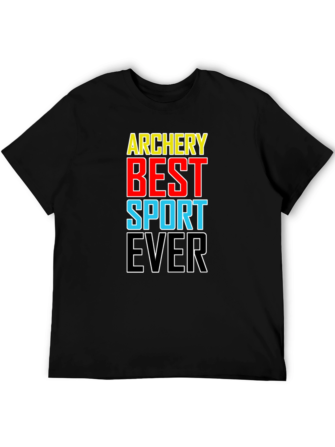 Archery Best Sport Ever T-Shirt Black Cotton Tee