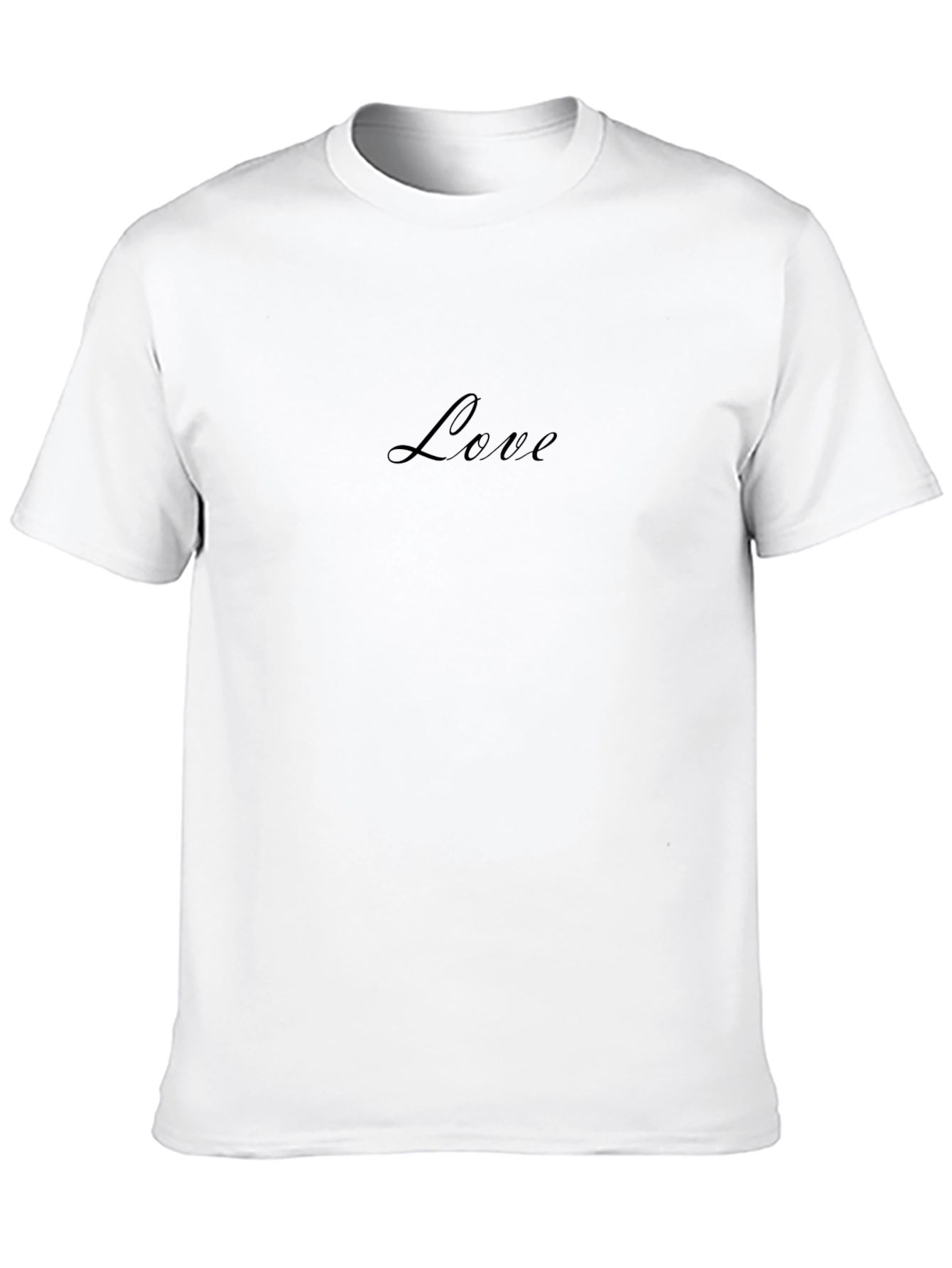 Love Script Black T-Shirt