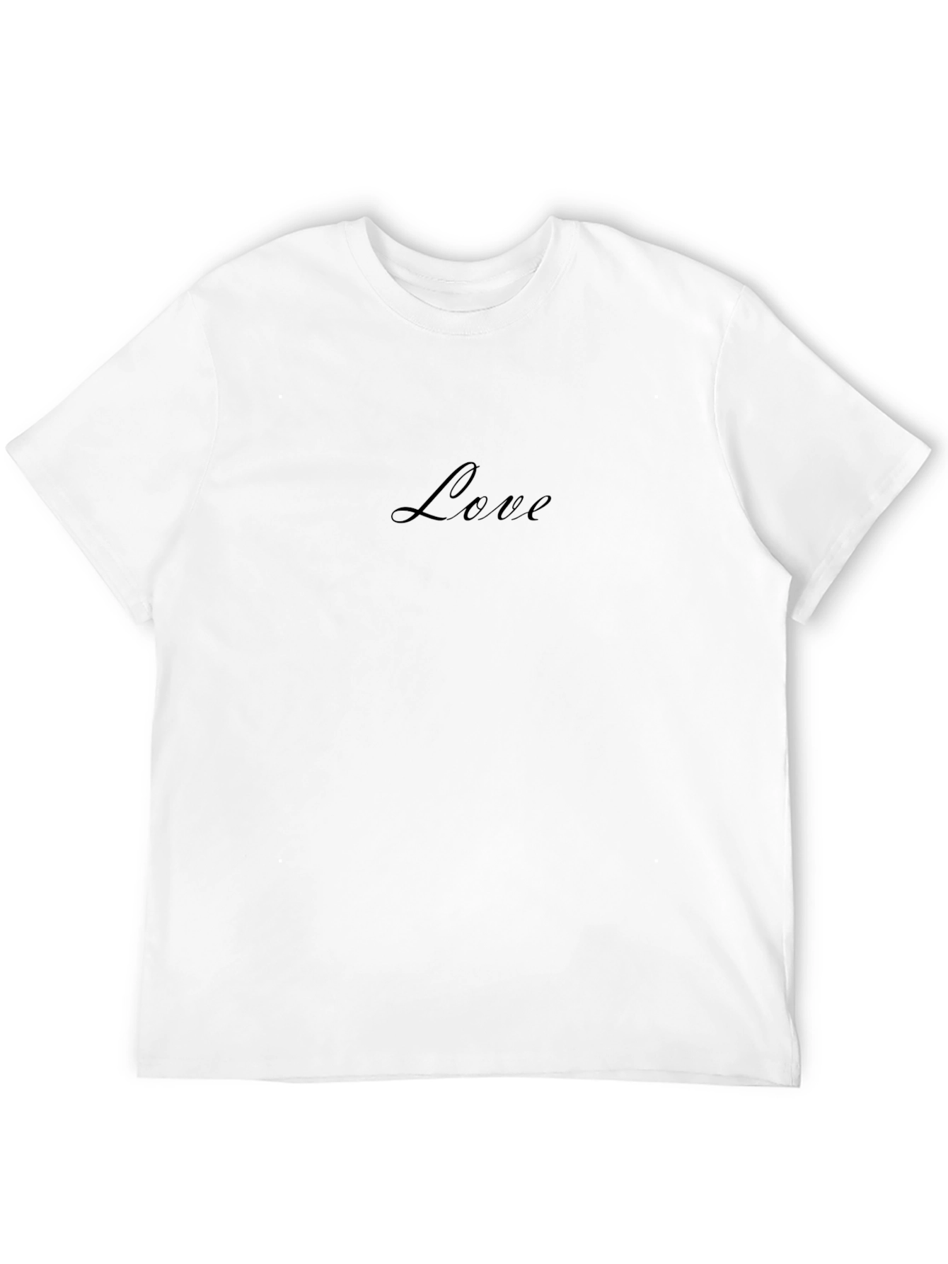Love Script Black T-Shirt