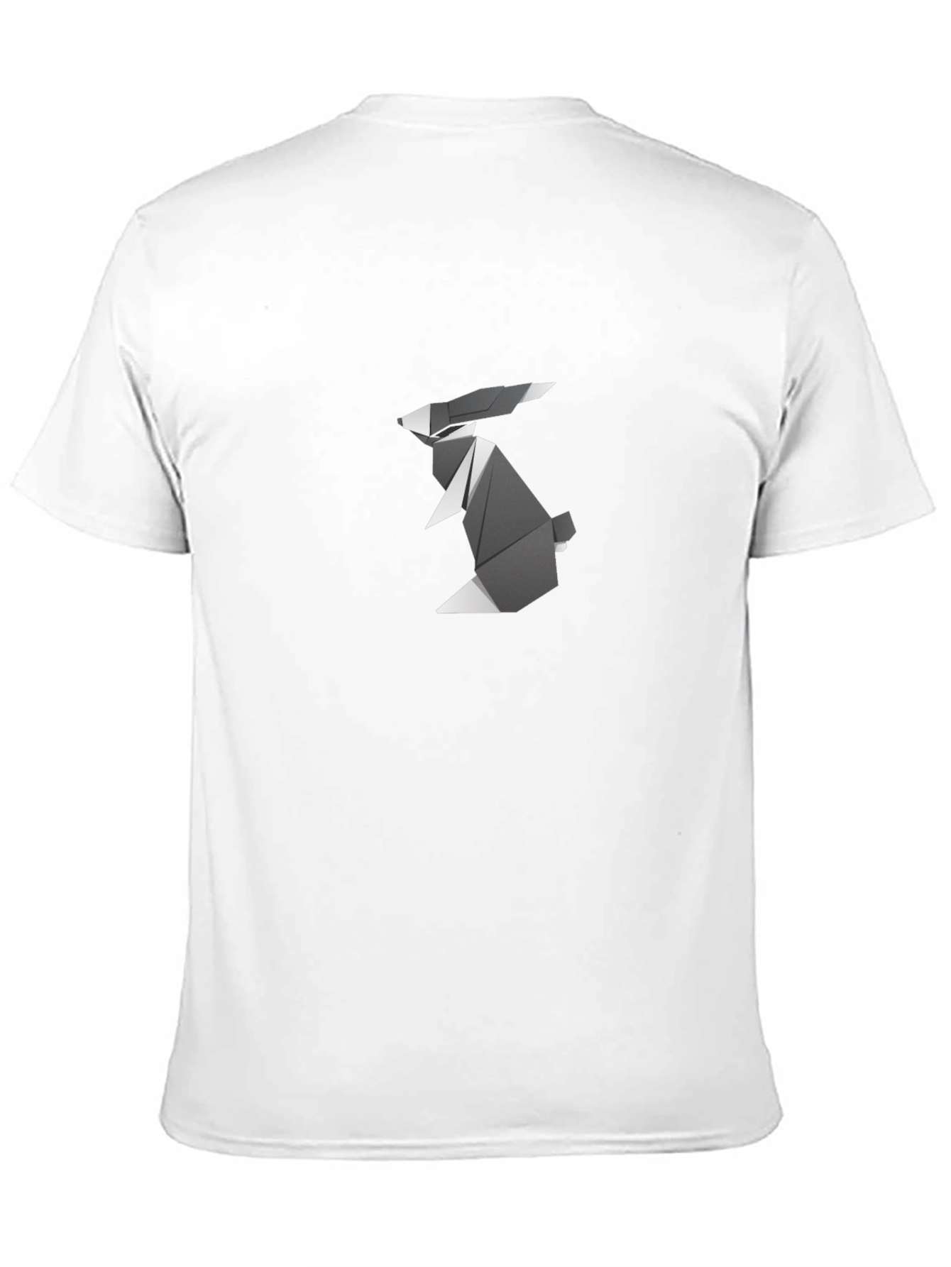 Origami Rabbit Graphic Tee - Modern Design