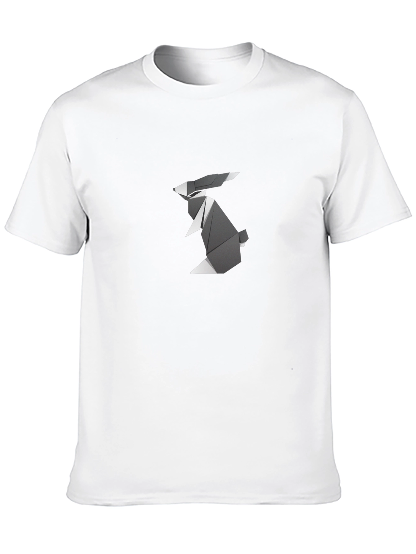 Origami Rabbit Graphic Tee - Modern Design