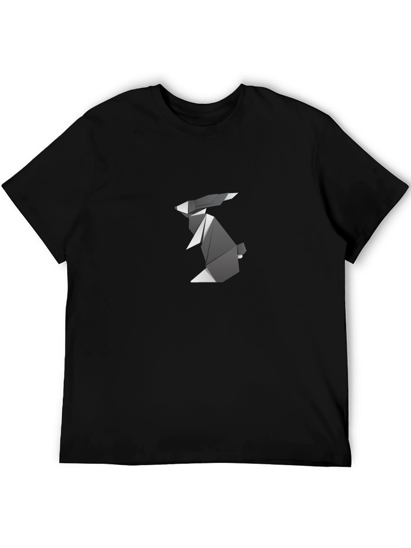 Origami Rabbit Graphic Tee - Modern Design