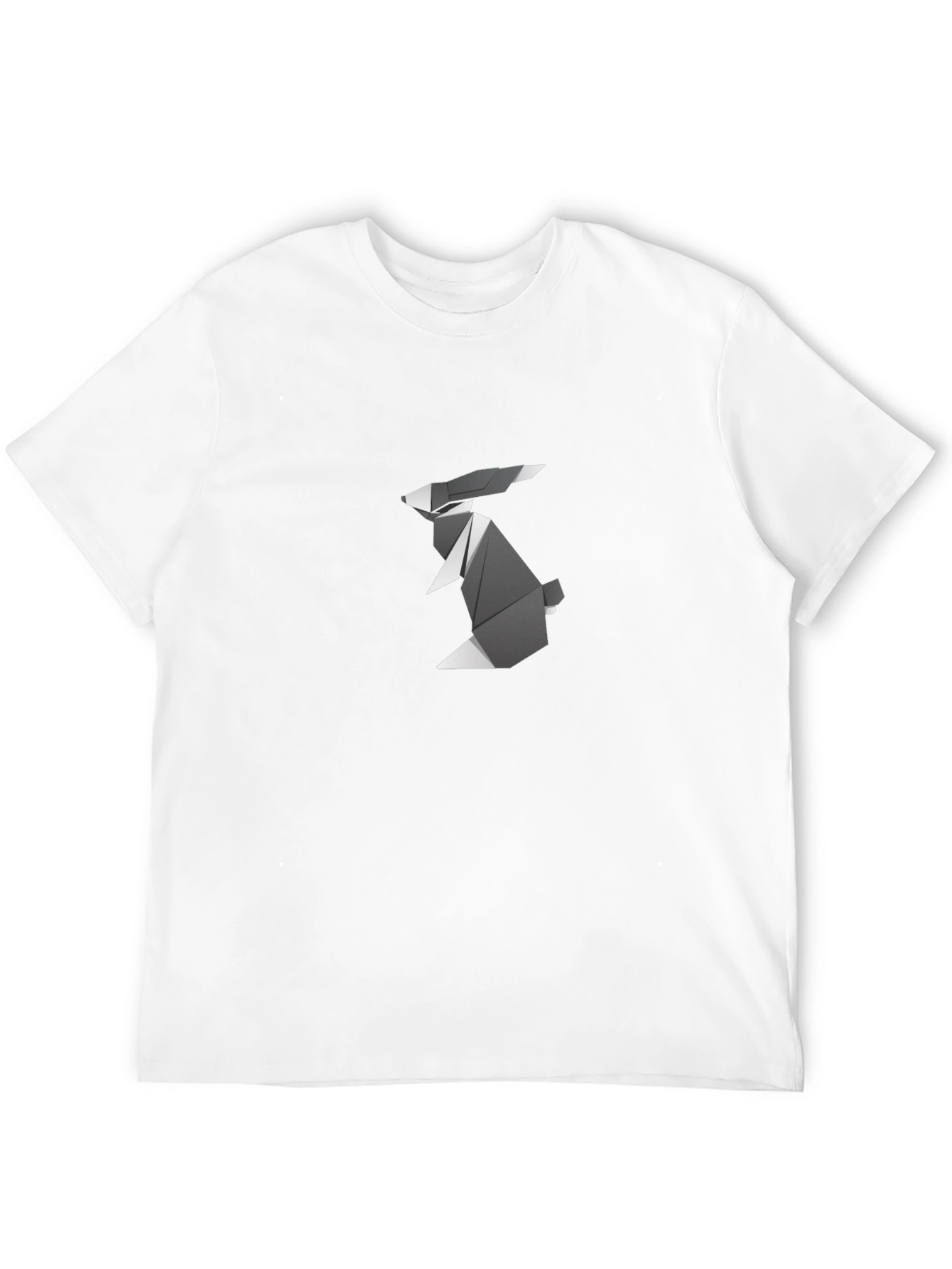 Origami Rabbit Graphic Tee - Modern Design