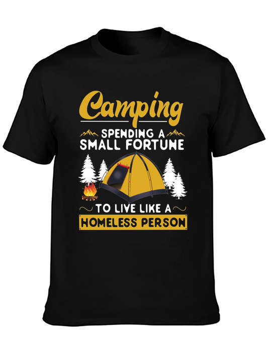Funny Camping Homeless Person T-Shirt
