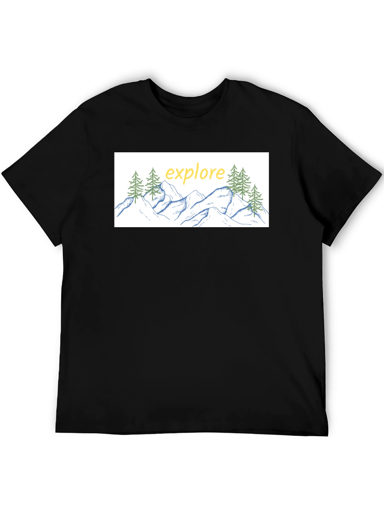Explore Graphic Tee - Black
