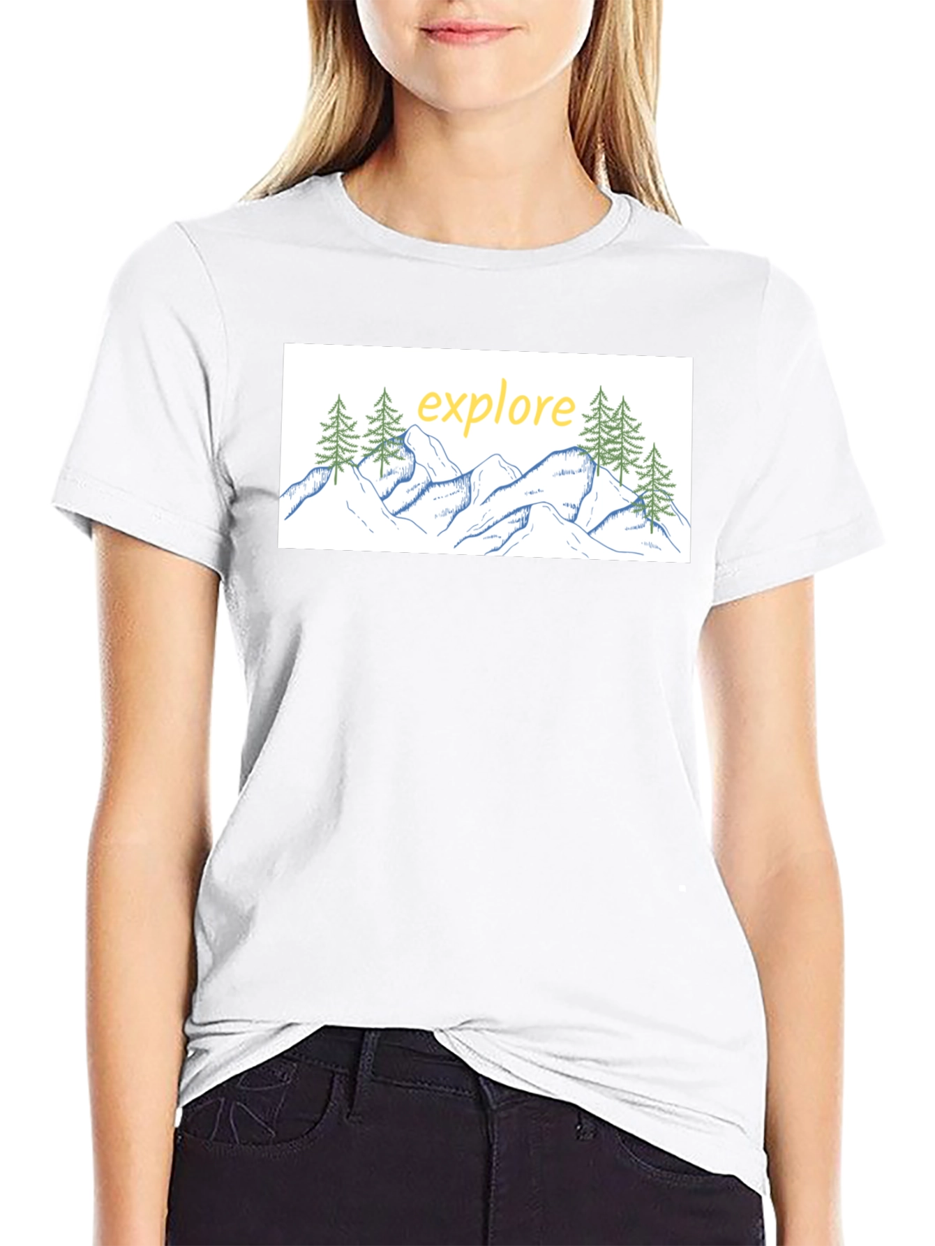 Explore Graphic Tee - Black