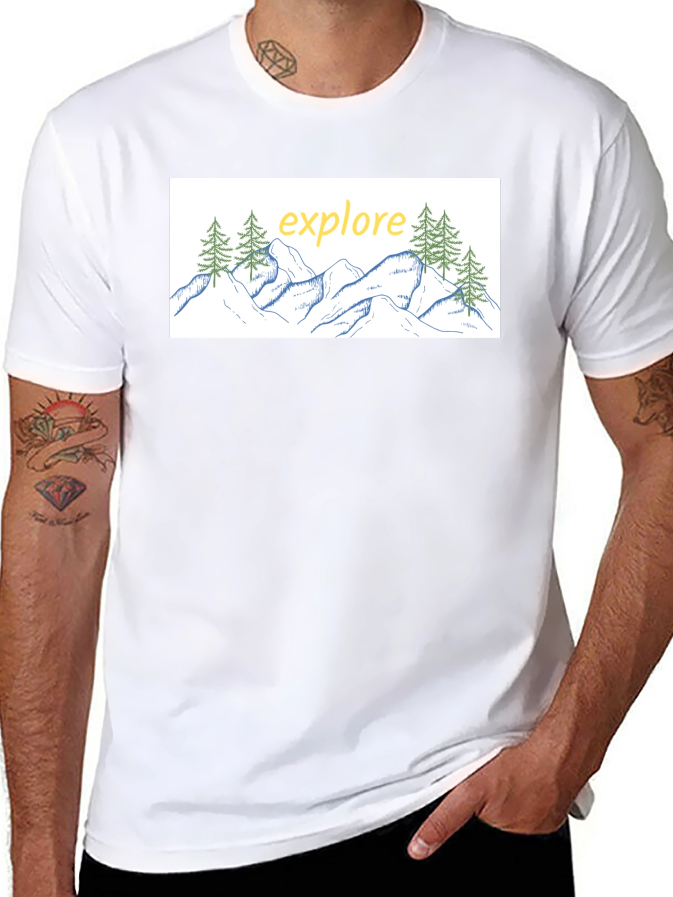 Explore Graphic Tee - Black