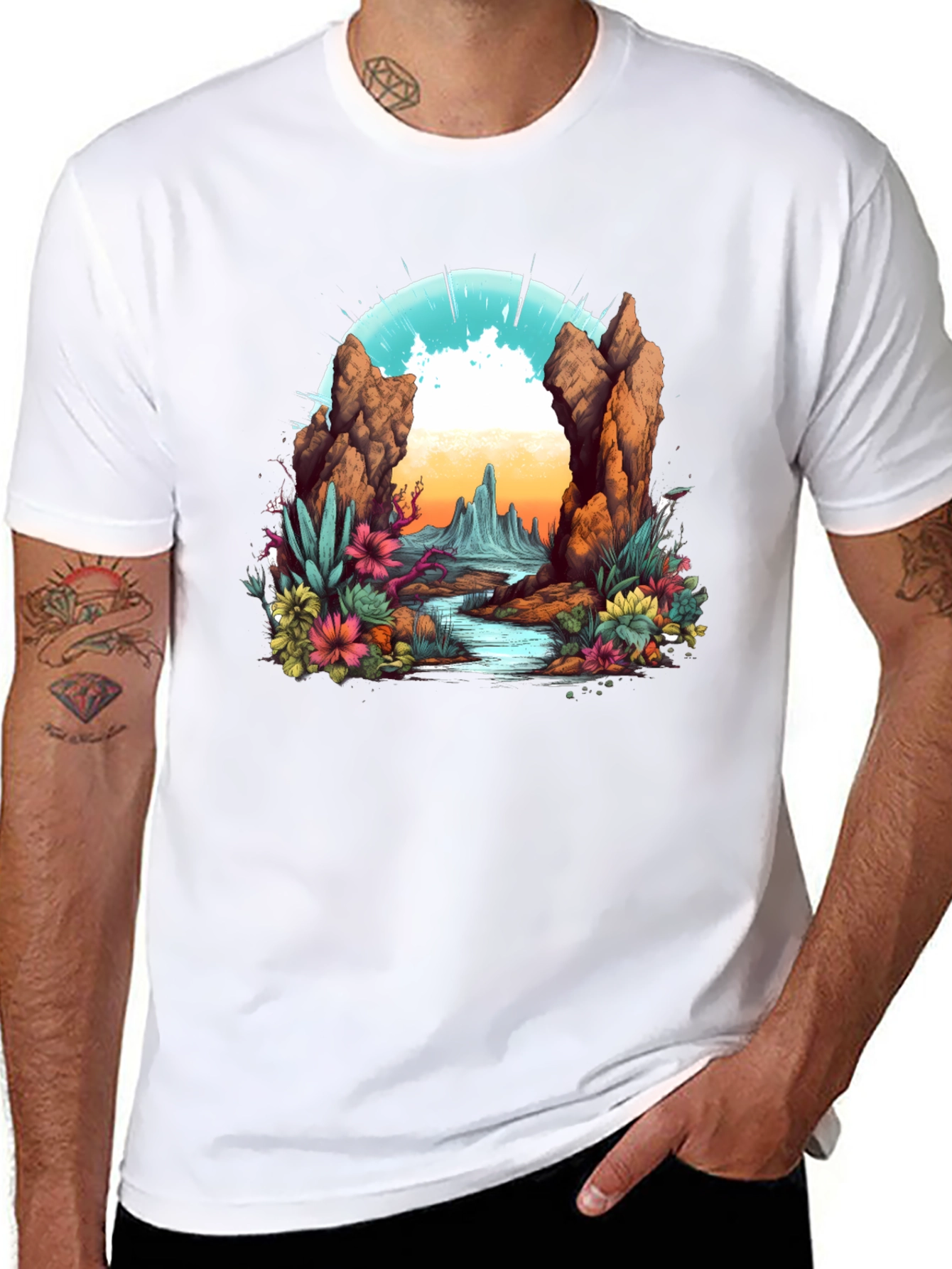 Desert Landscape Graphic Tee