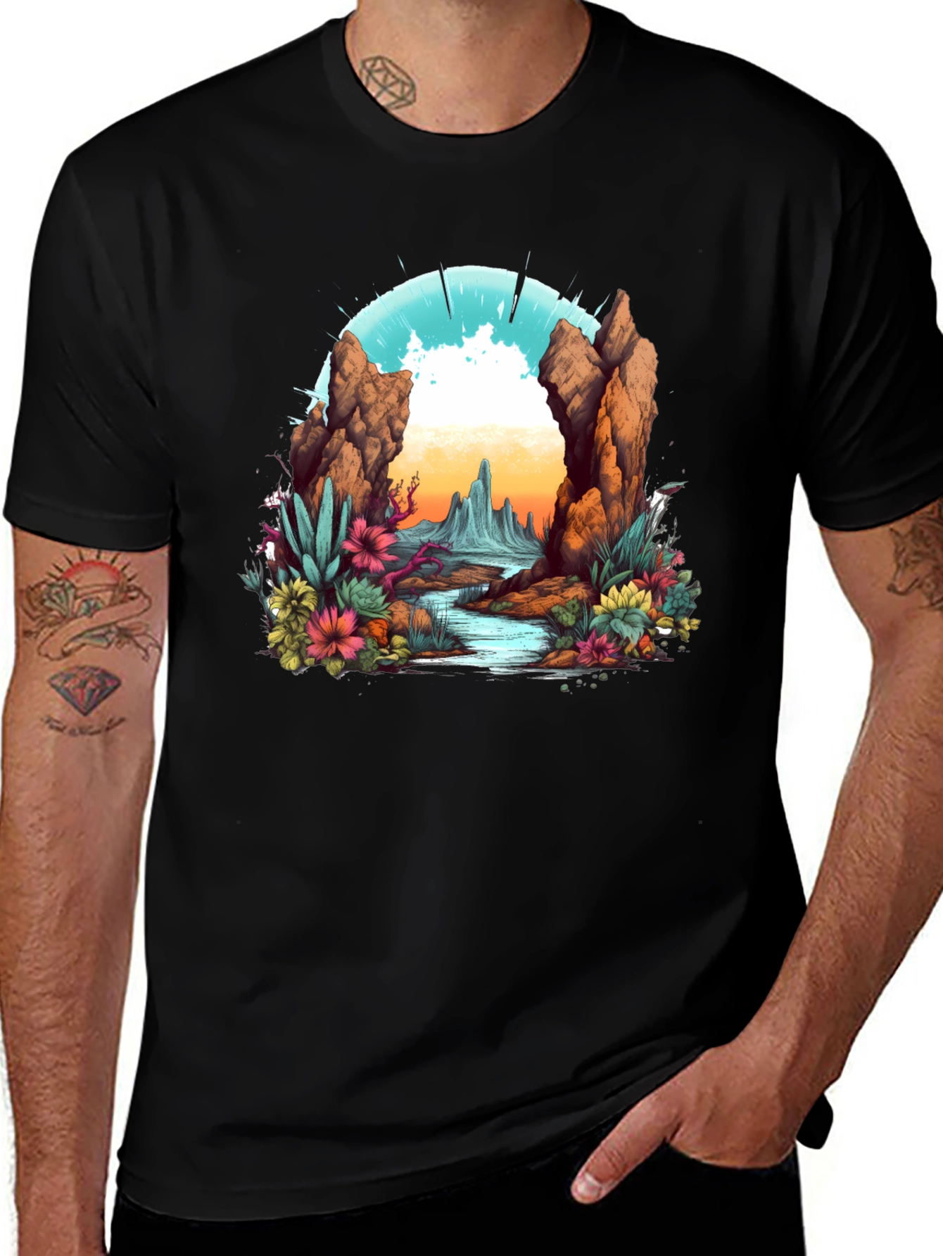Desert Landscape Graphic Tee