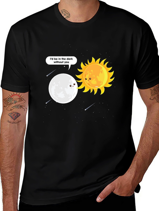 Sun & Moon Graphic Tee - Id be in the dark