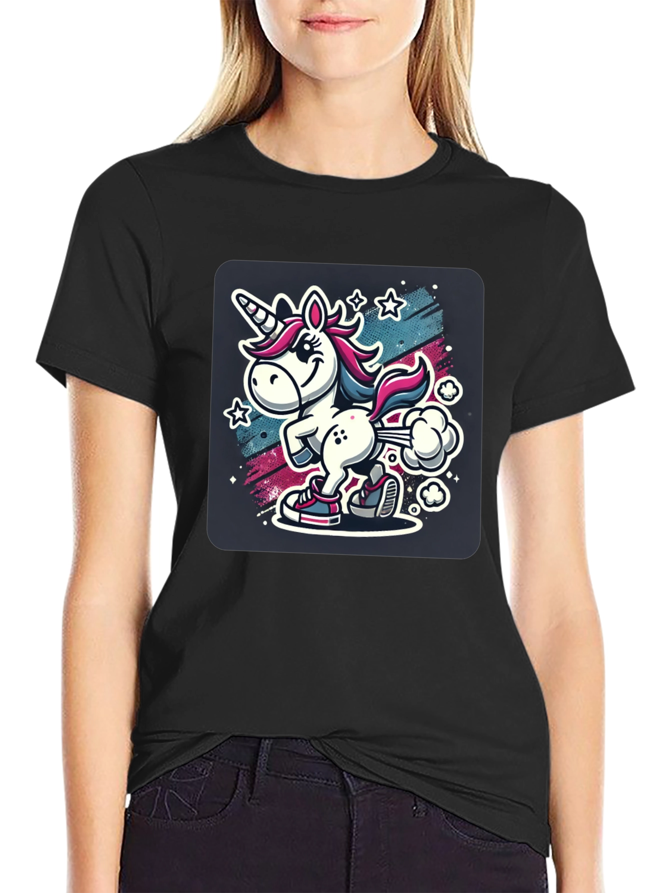 Funny Unicorn Cartoon T-Shirt