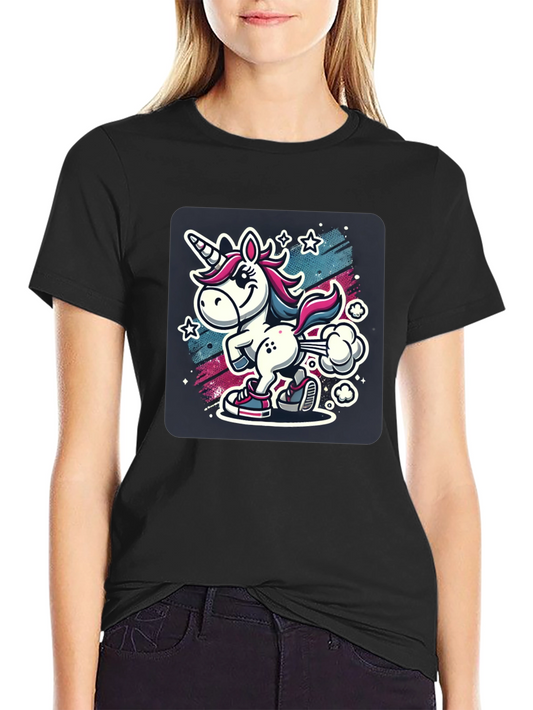 Funny Unicorn Cartoon T-Shirt