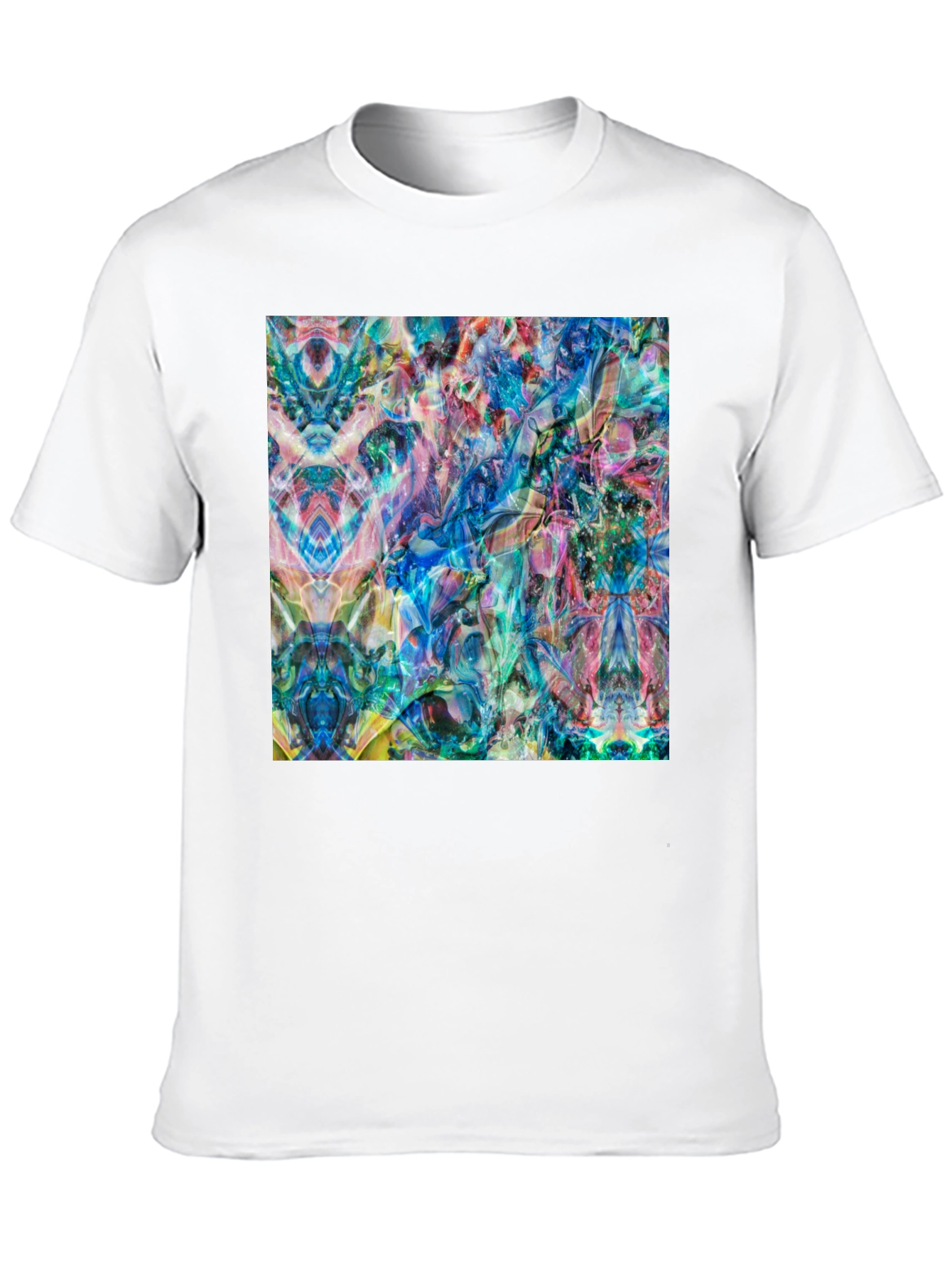 Abstract Art Tee - Vibrant Graphic Print T-Shirt