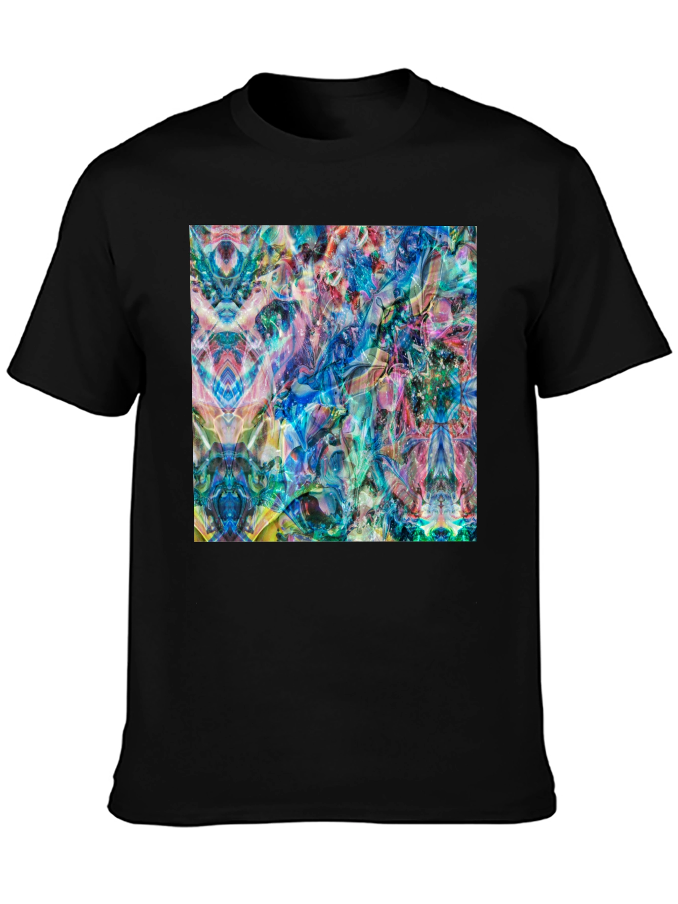 Abstract Art Tee - Vibrant Graphic Print T-Shirt