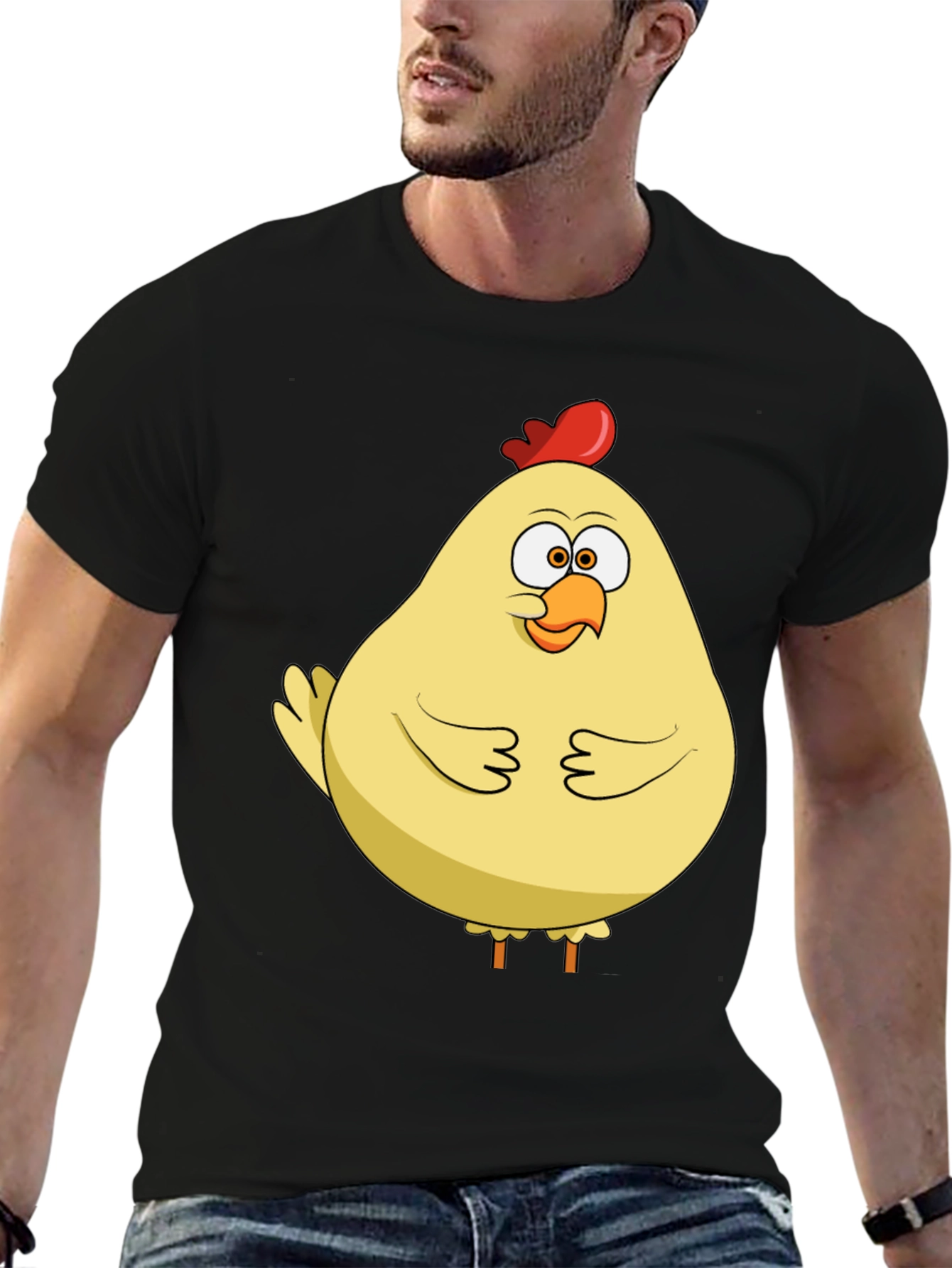Funny Chicken T-Shirt - Quirky Cartoon Bird Tee