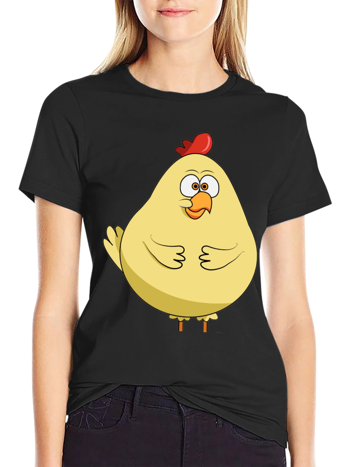 Funny Chicken T-Shirt - Quirky Cartoon Bird Tee