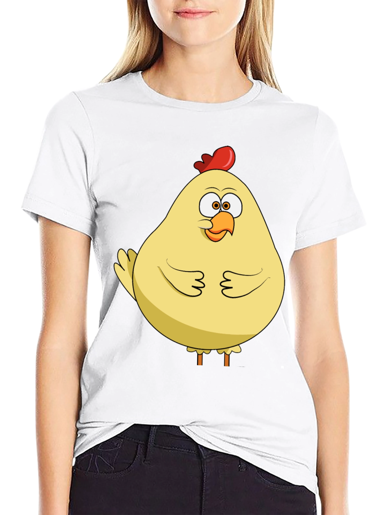 Funny Chicken T-Shirt - Quirky Cartoon Bird Tee