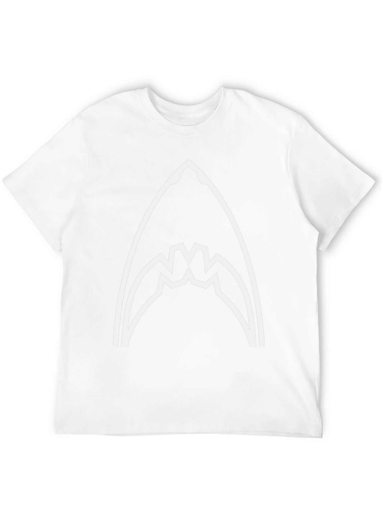 Shark Jaw Graphic Tee - Black Cotton T-Shirt