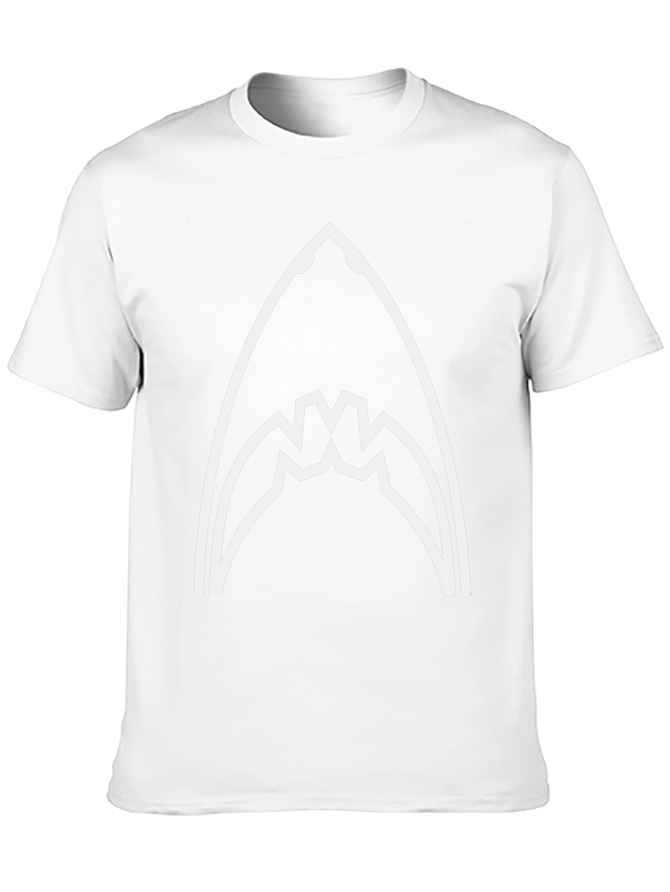Shark Jaw Graphic Tee - Black Cotton T-Shirt