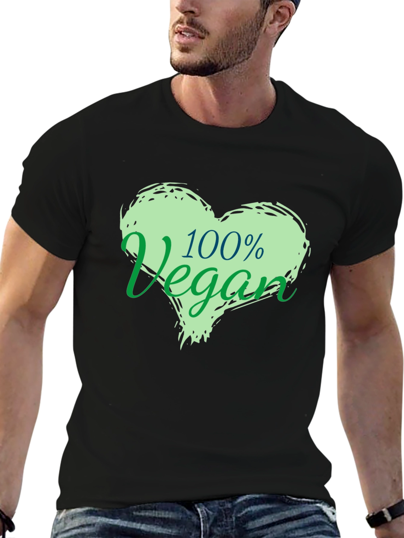 100% Vegan Graphic T-Shirt - Stylish & Comfortable