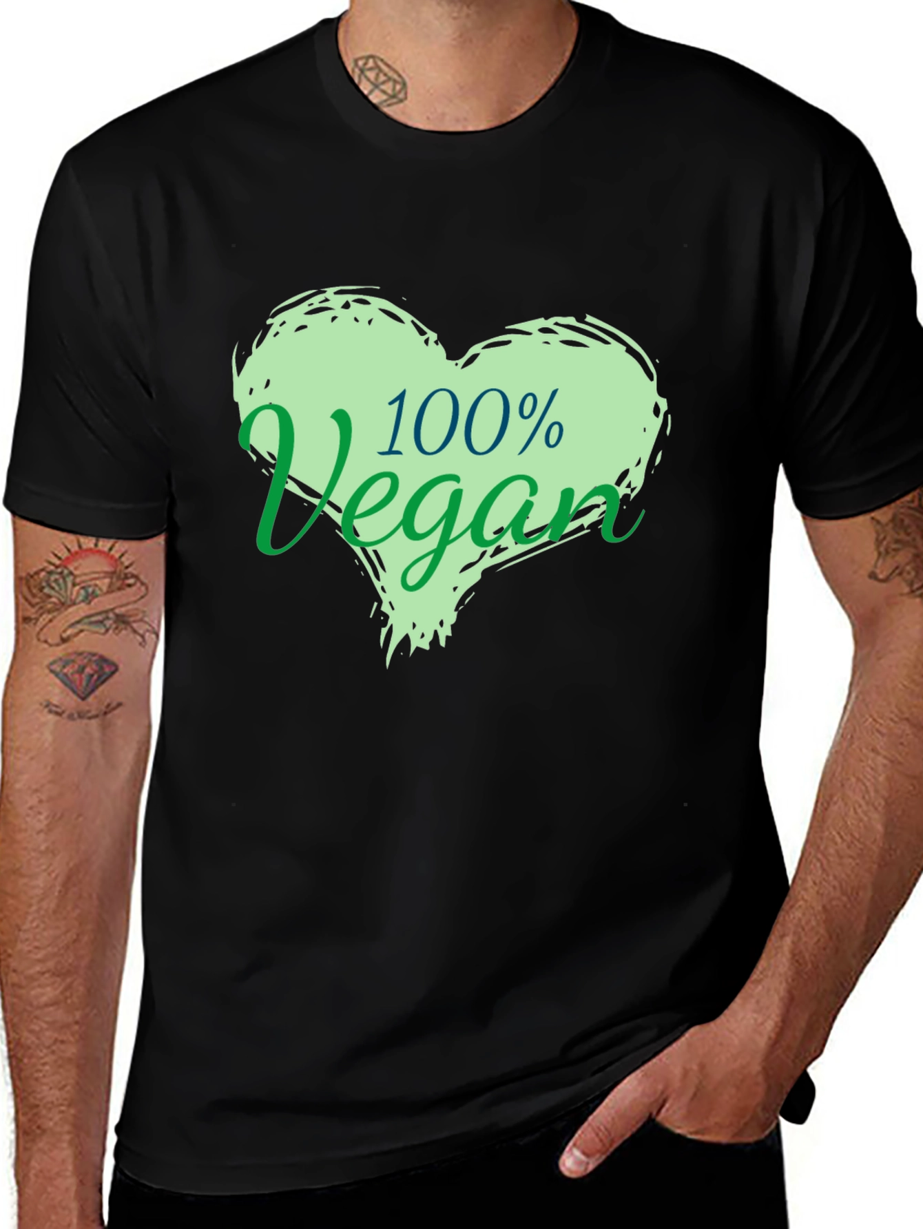100% Vegan Graphic T-Shirt - Stylish & Comfortable