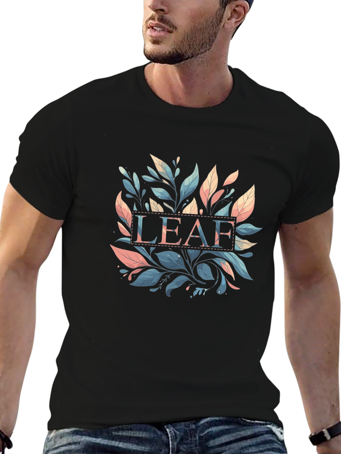 Botanical LEAF Graphic T-Shirt - Stylish Casual Wear