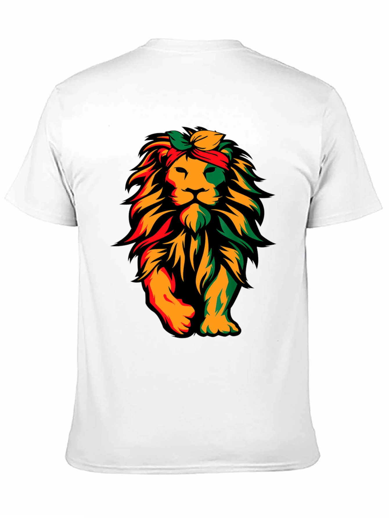 Rasta Lion Graphic T-Shirt - Reggae Style