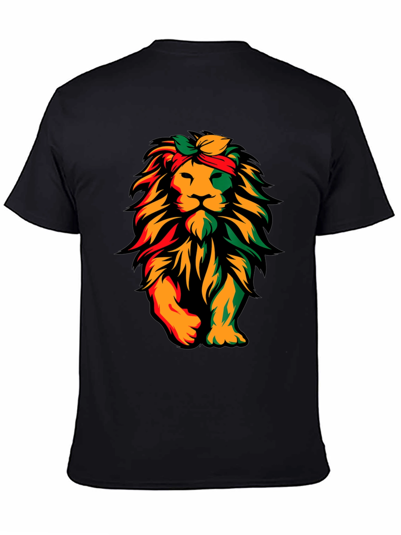 Rasta Lion Graphic T-Shirt - Reggae Style
