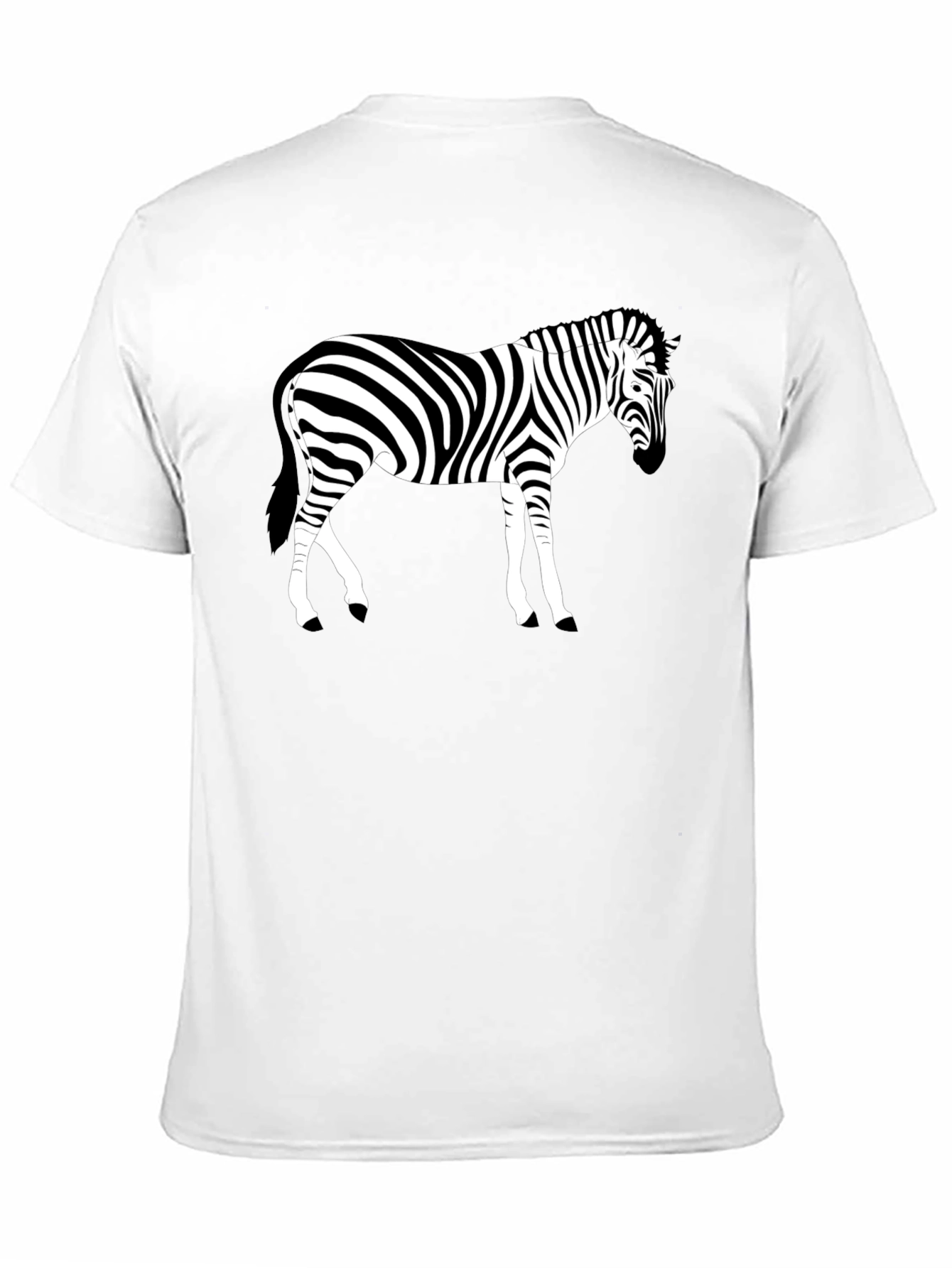 Zebra Graphic Black T-Shirt - Animal Lover Tee