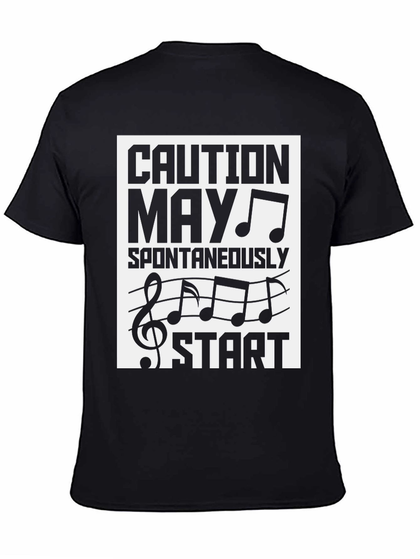 Caution May Spontaneously Start Music T-Shirt