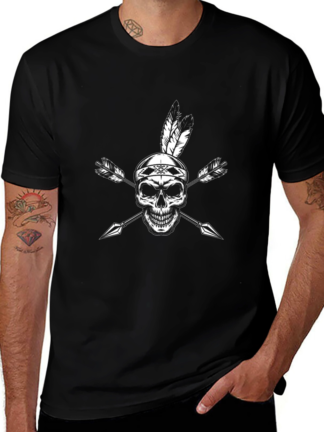 Skull & Arrow Graphic T-Shirt