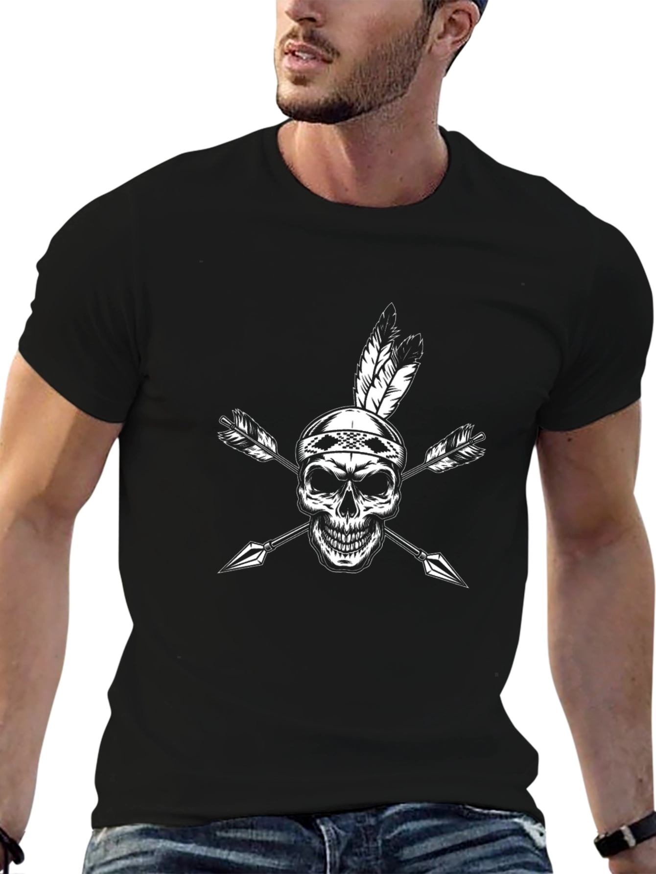 Skull & Arrow Graphic T-Shirt