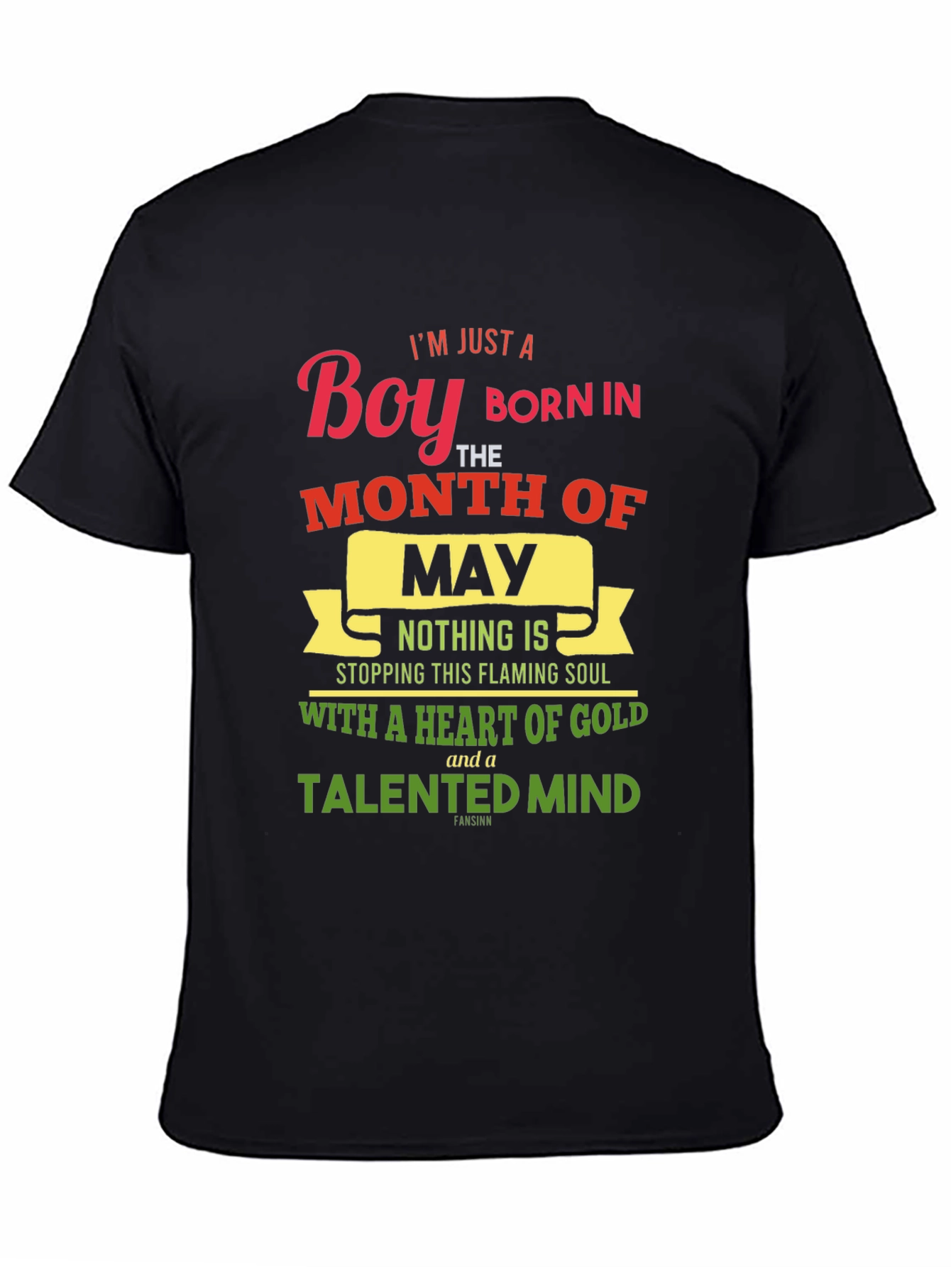 May Birthday Boy T-Shirt: Heart of Gold Talented Mind