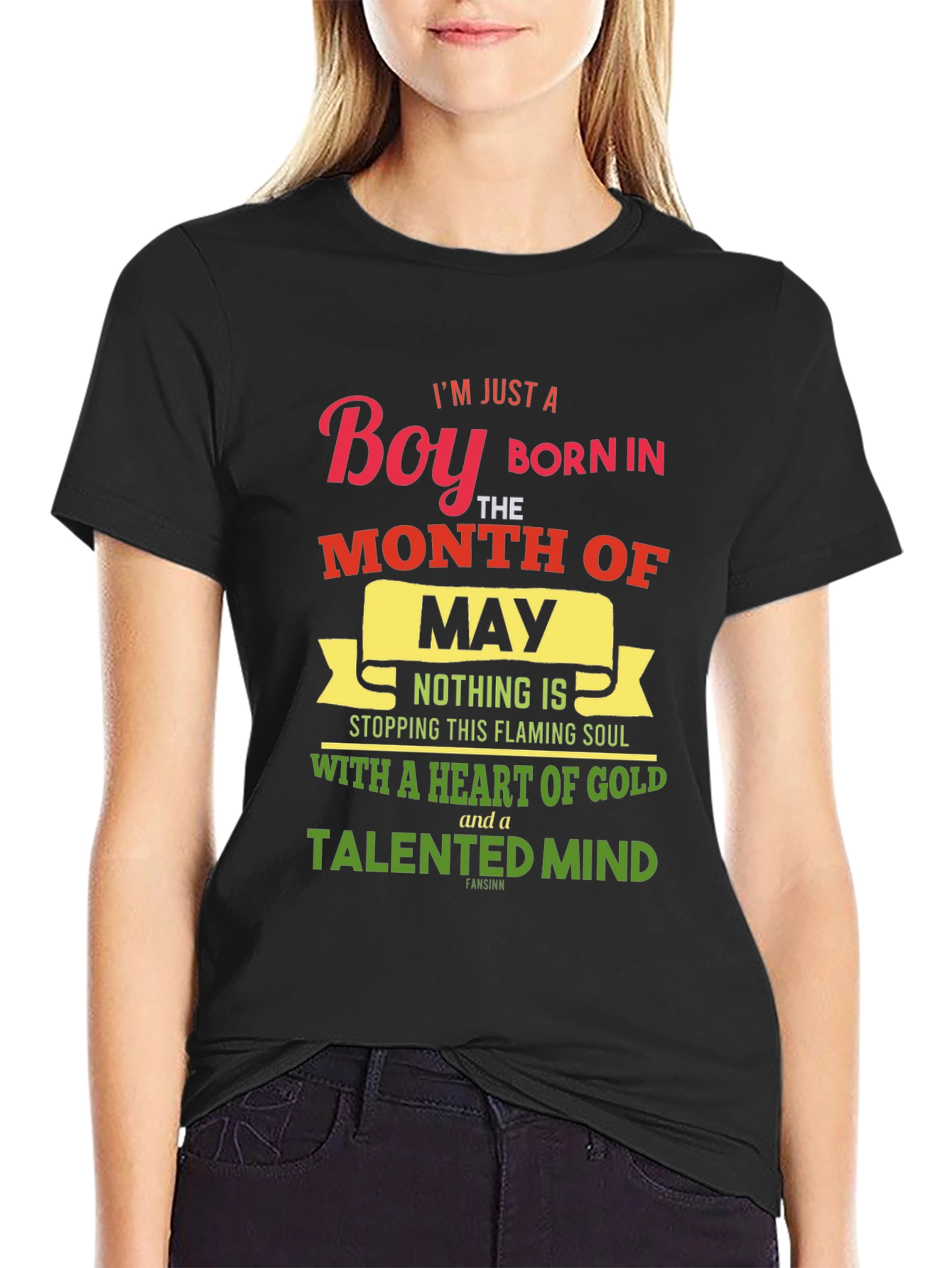 May Birthday Boy T-Shirt: Heart of Gold Talented Mind