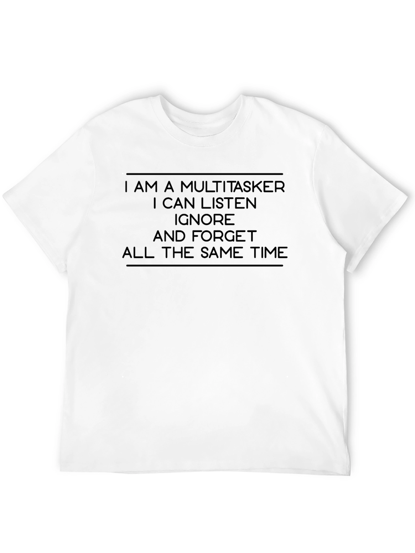 Multitasker Black Graphic Tee