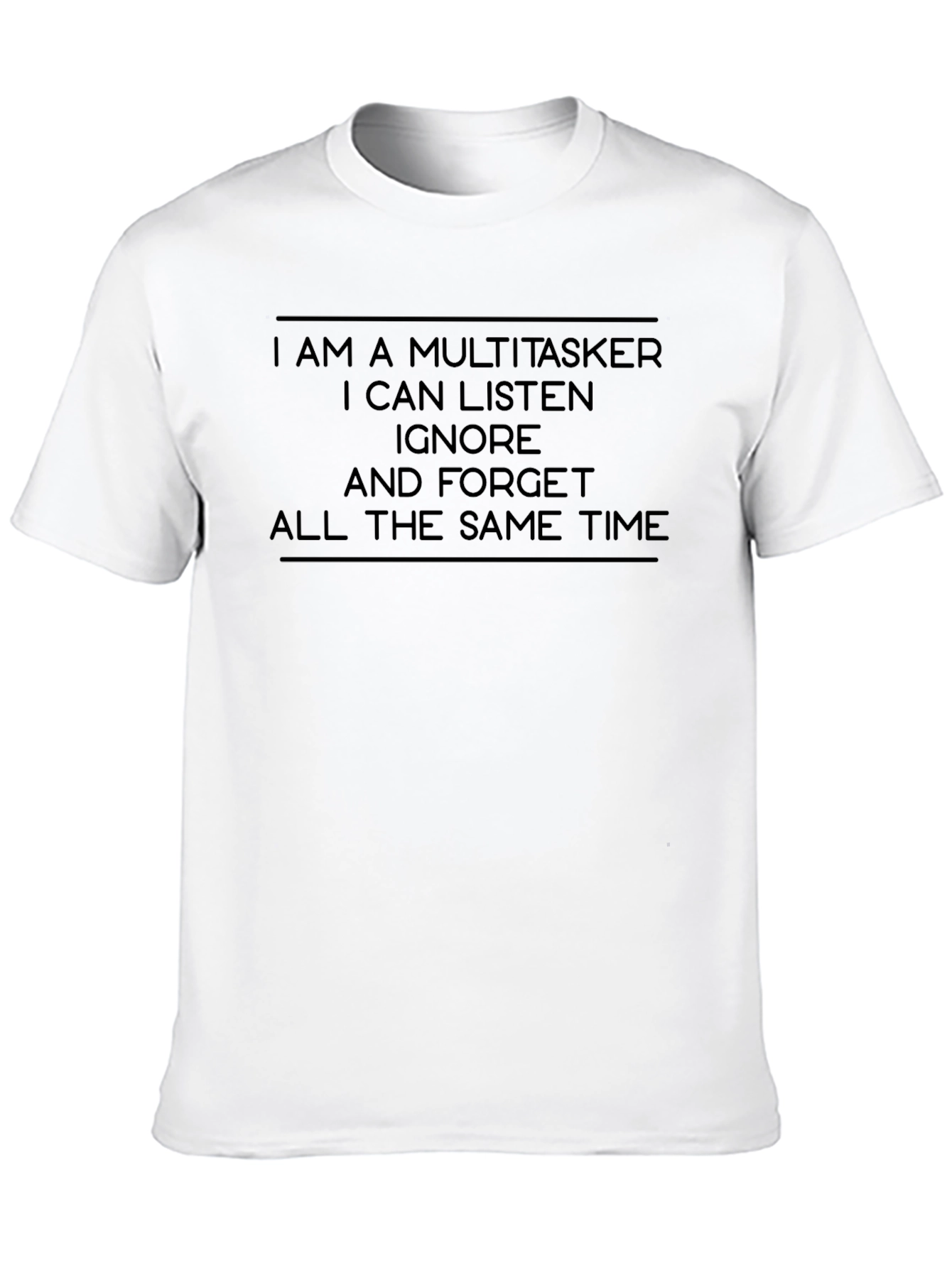 Multitasker Black Graphic Tee